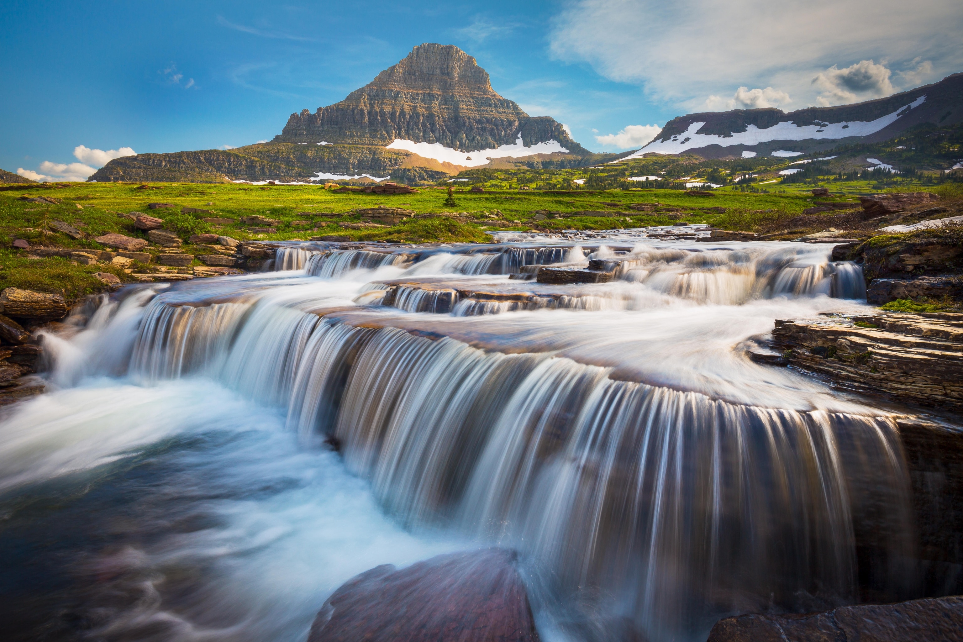 Logan Pass in Glacier National Park, located in the U.S. state of Montana.