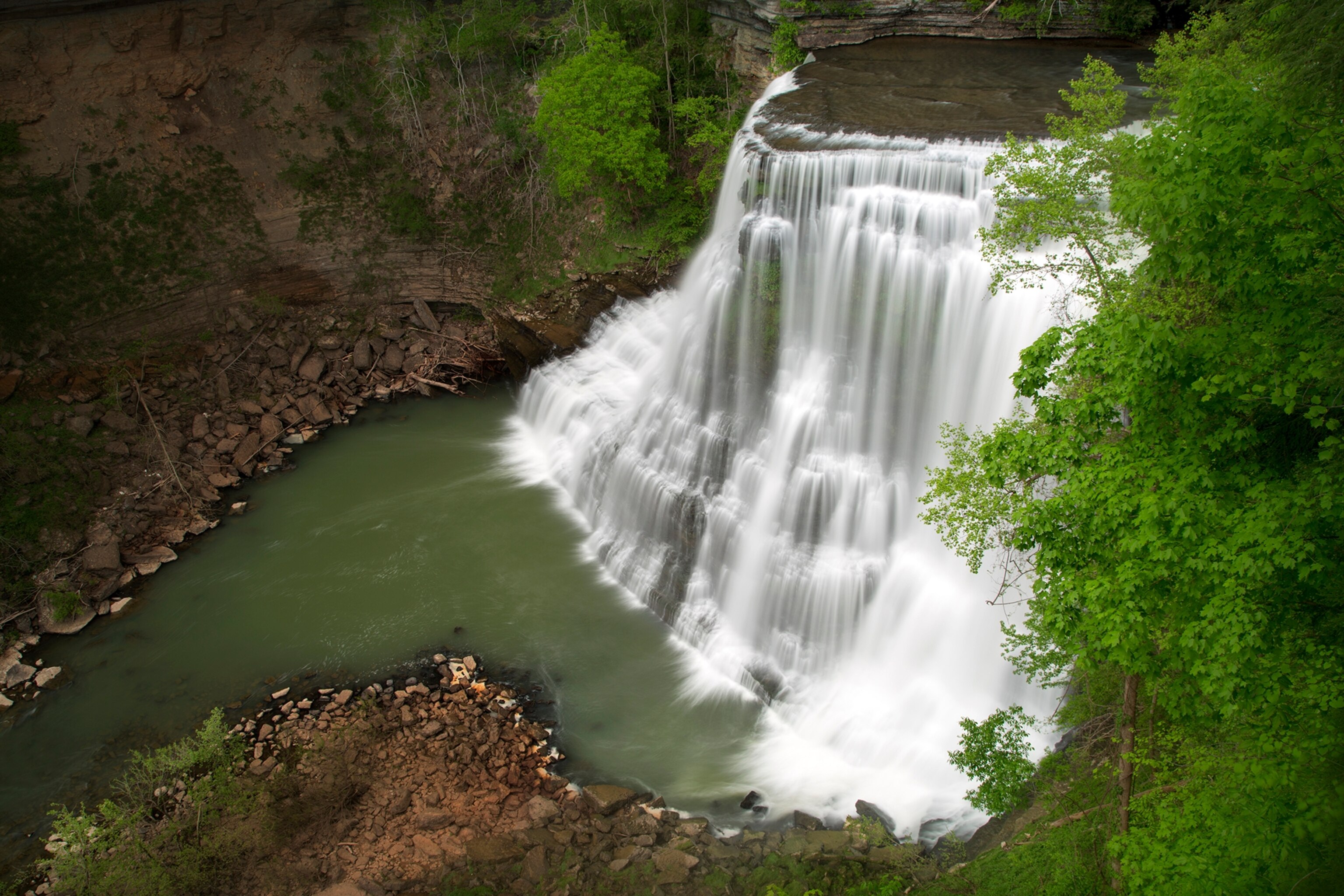 the Burgess Falls in Burgess Falls State Park, Tennessee