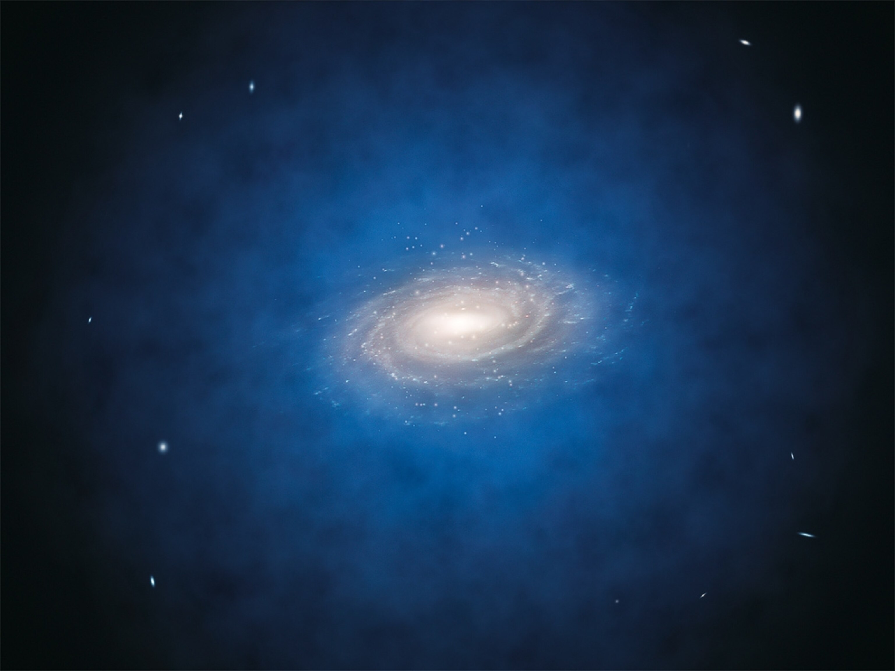 An illustration of the Milky Way galaxy.