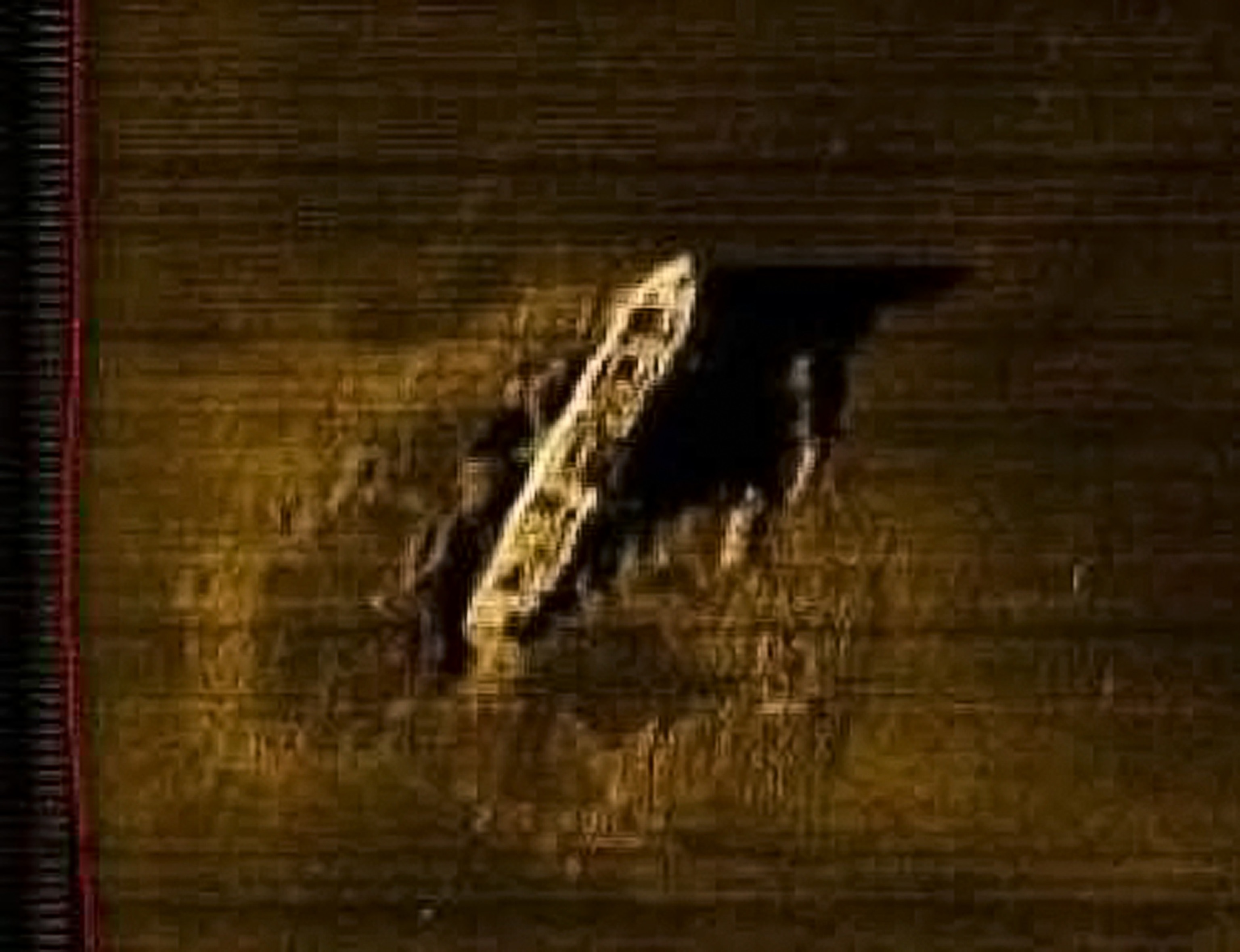 Sonar picture of the Gairsoppa shipwreck