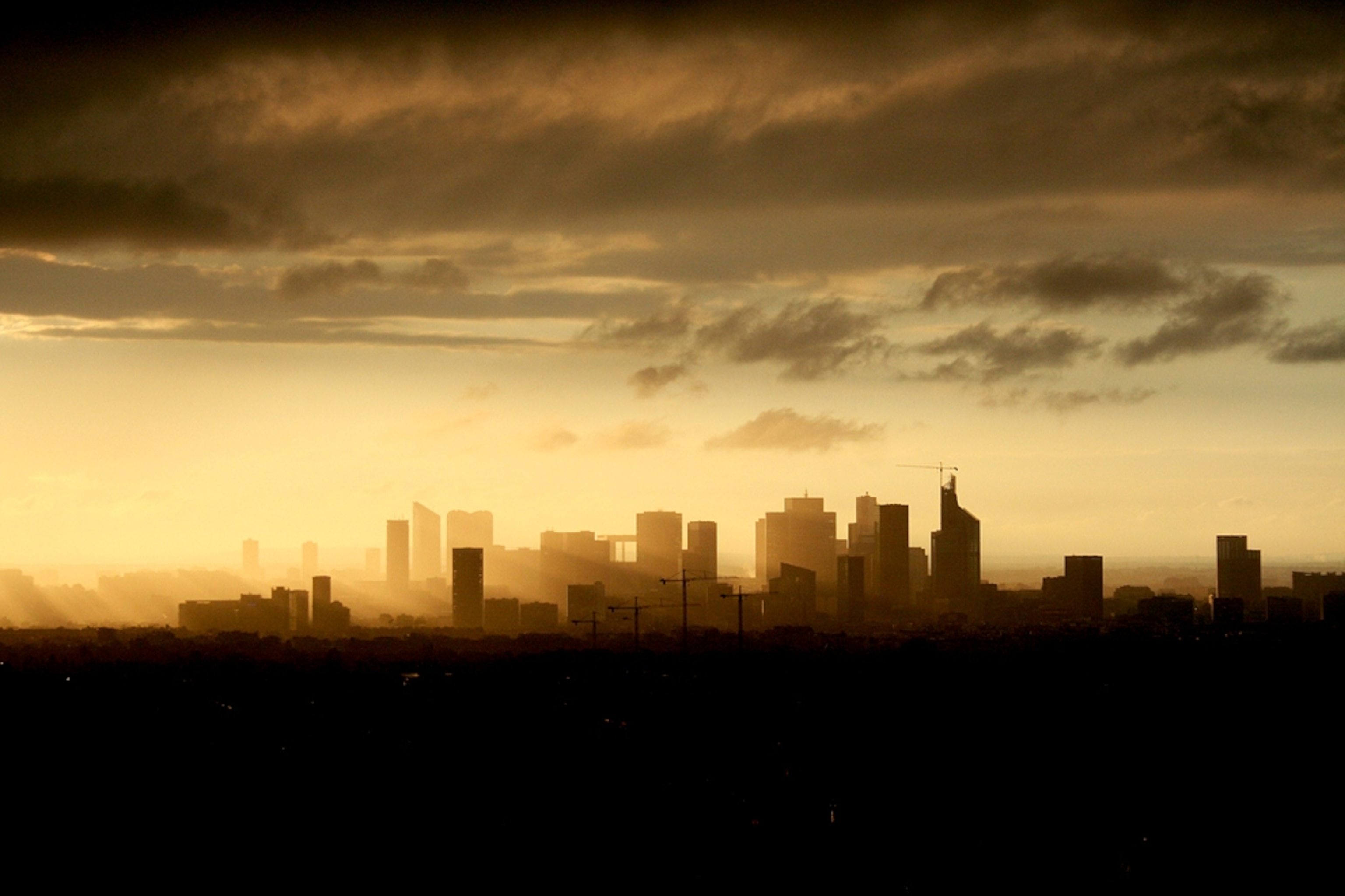 Skyline of Eiffel Tower in Paris, France
