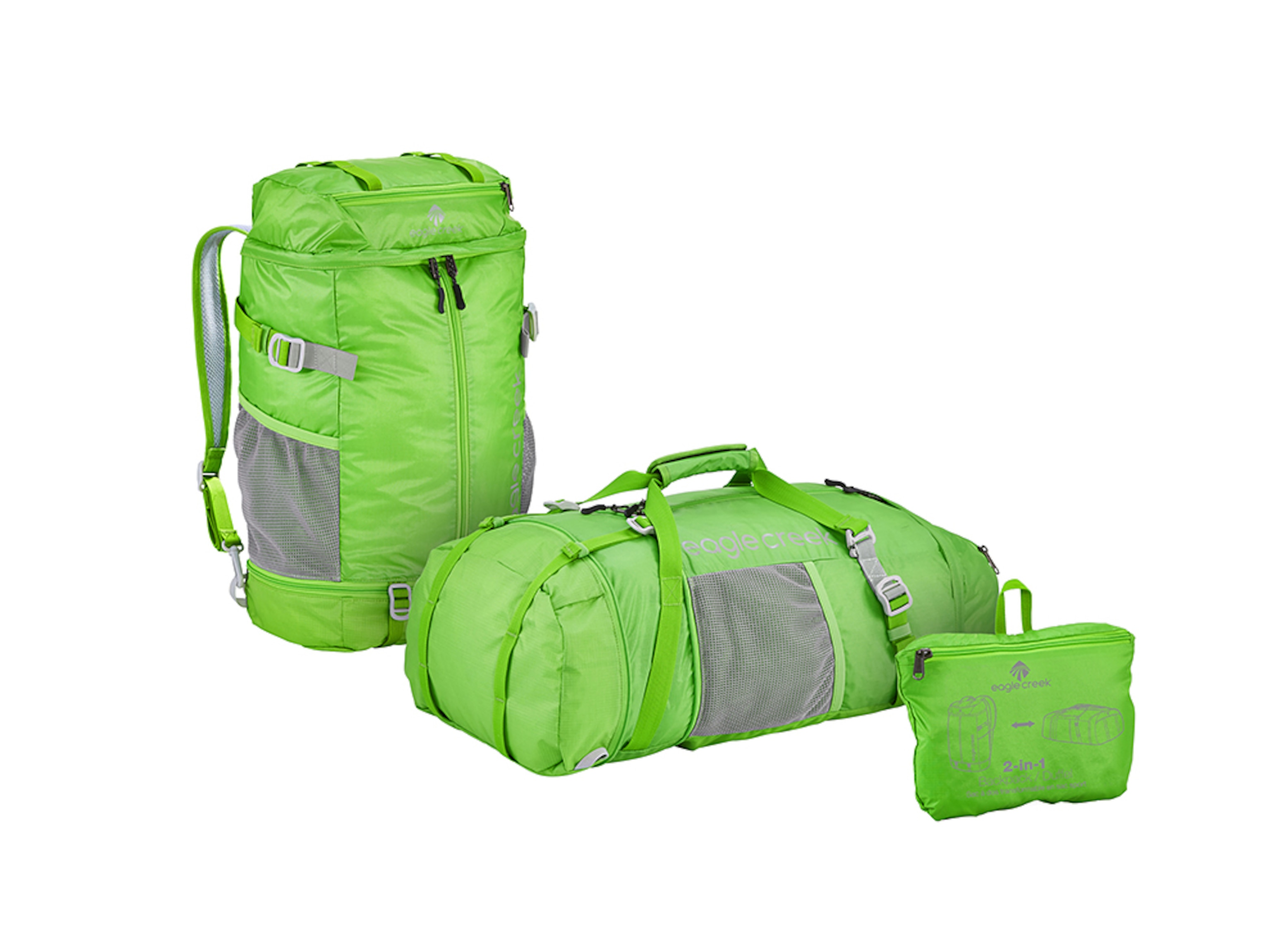 an Eagle Creek Ultra Light 2-in-1 Backpack Duffel