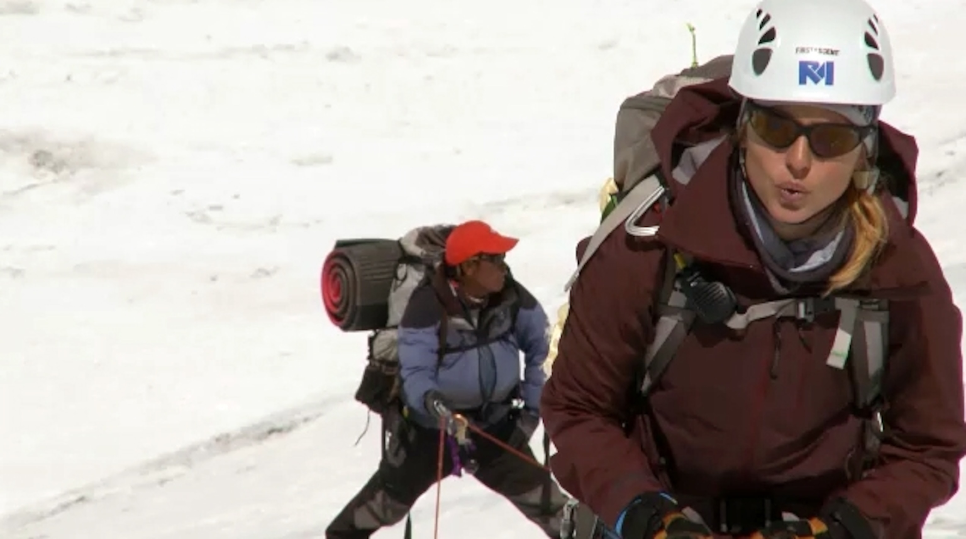 Climbers from Return to Everest film crew