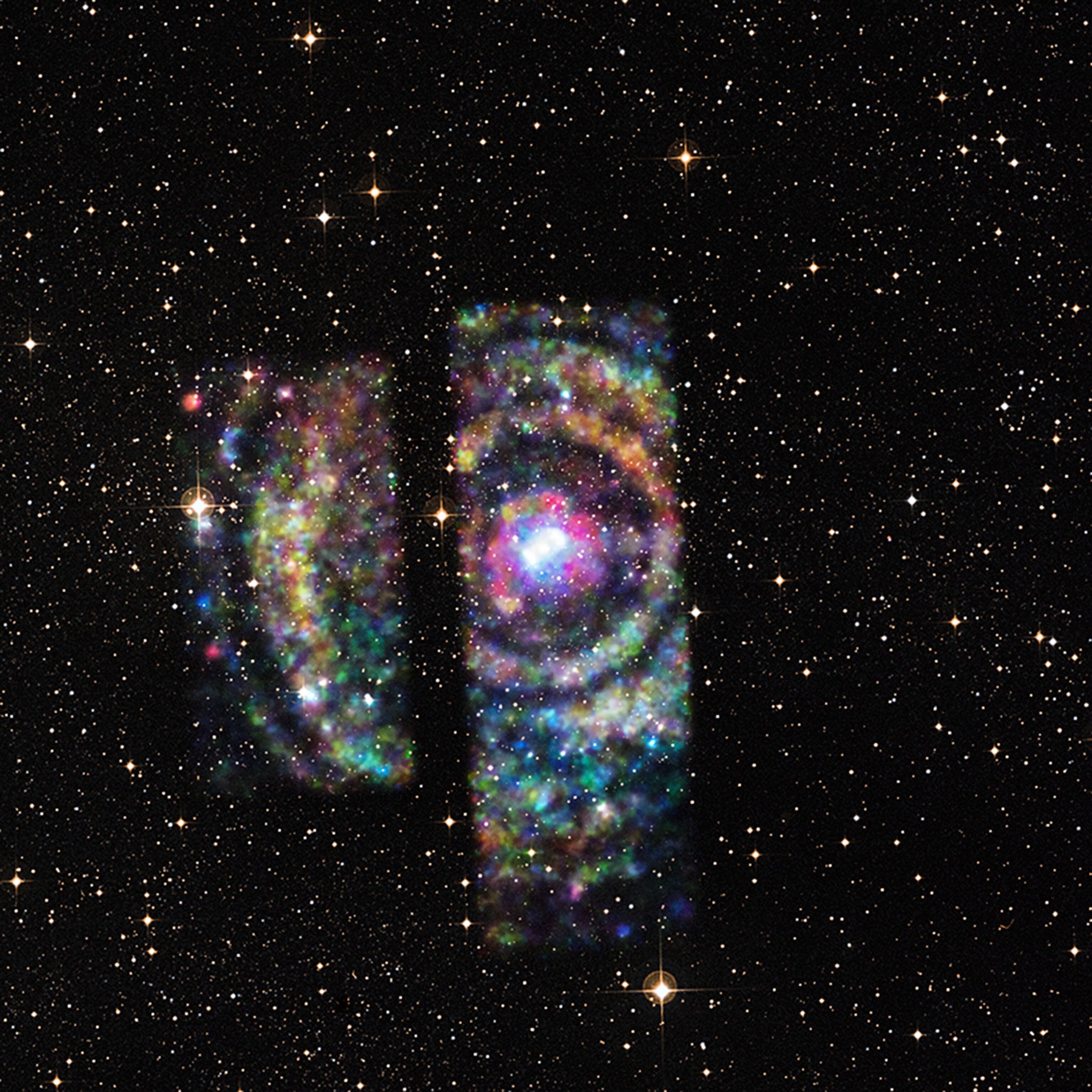 x-ray light rings from distant star