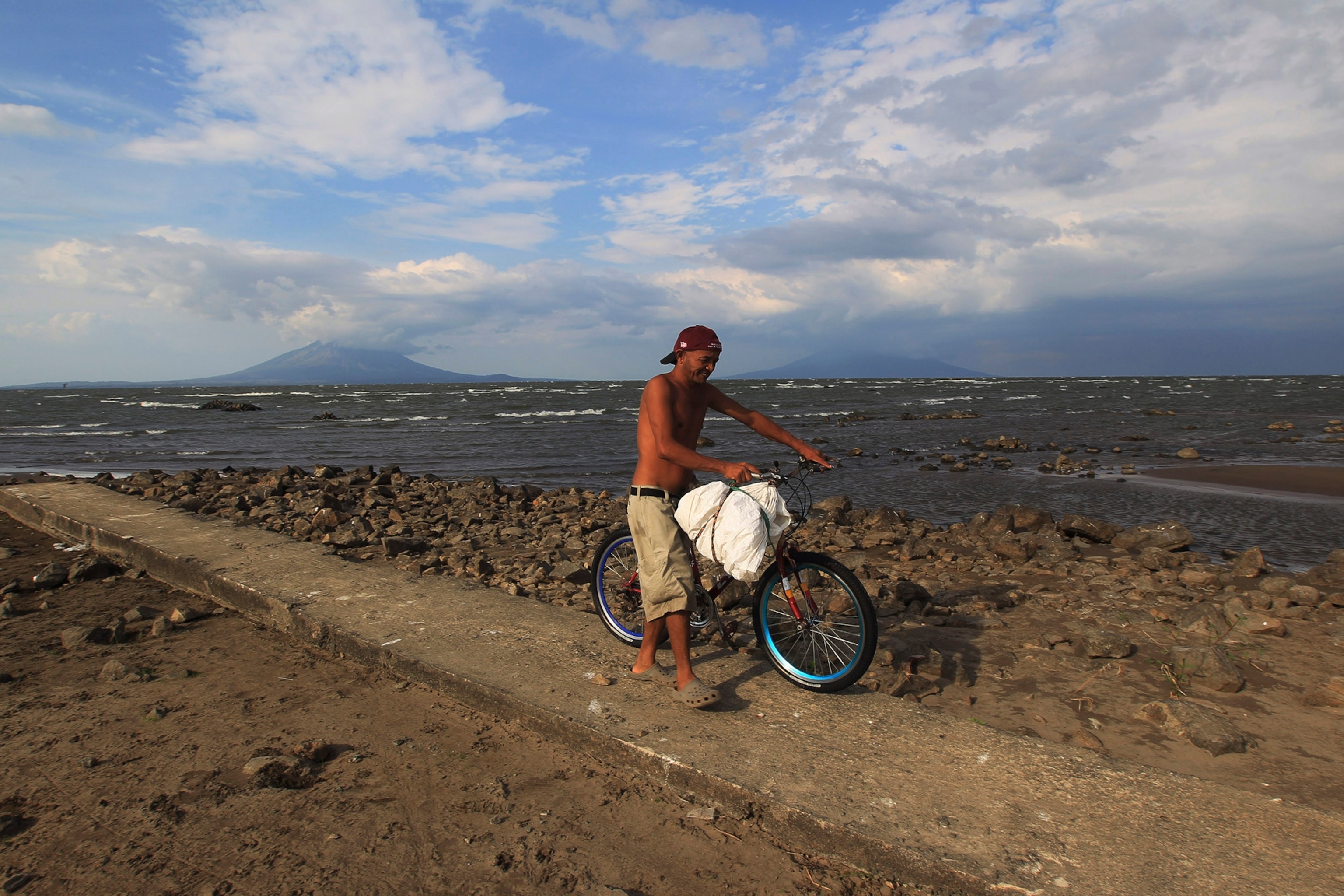 A late-afternoon sun illuminates part of the Brito Inlet, Dec. 26, 2013, which Nicaragua says is the likely Pacific Coast outlet of a planned interoceanic canal to rival that of Panama.