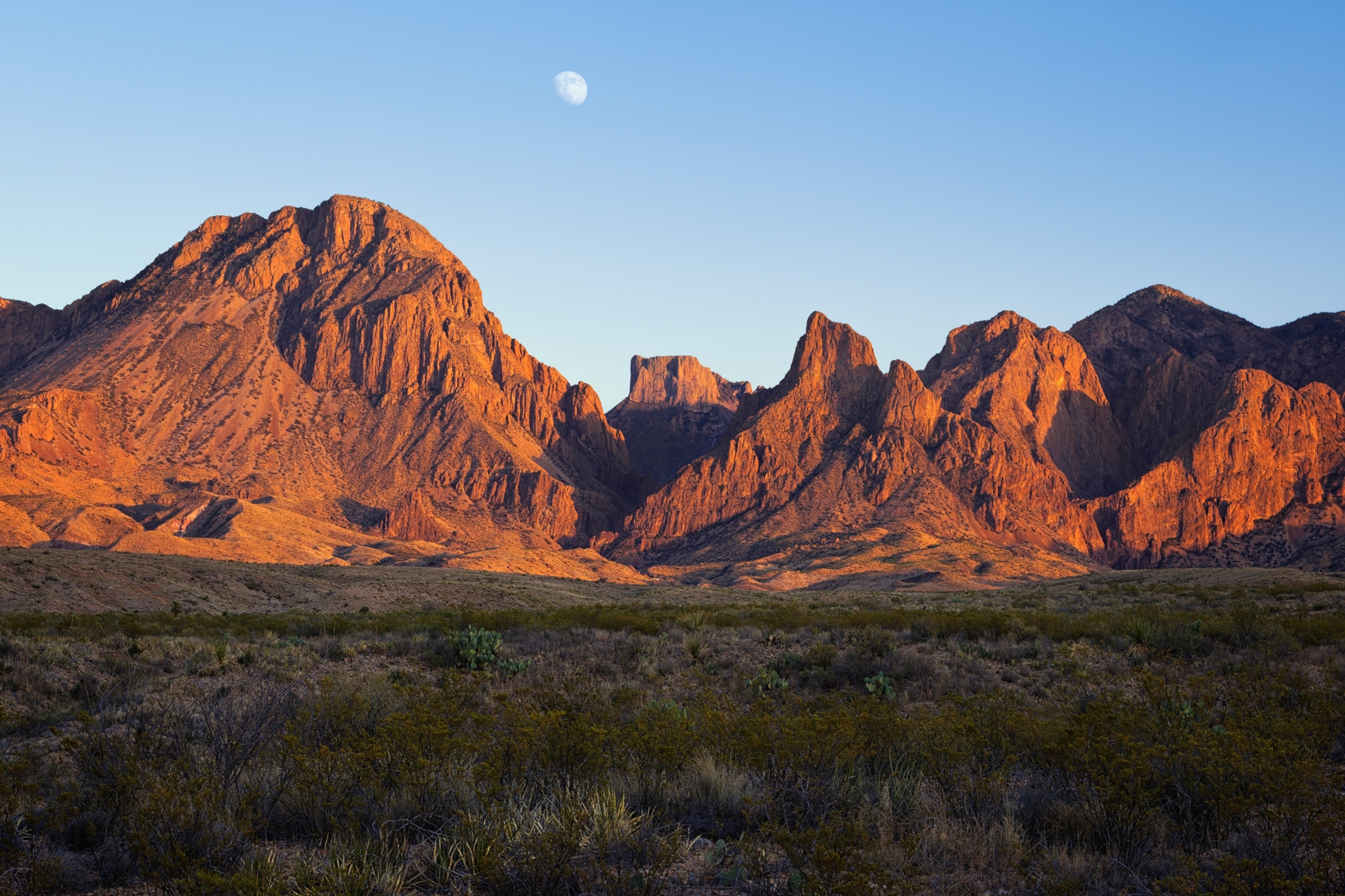Chisos Mountains at Sunset