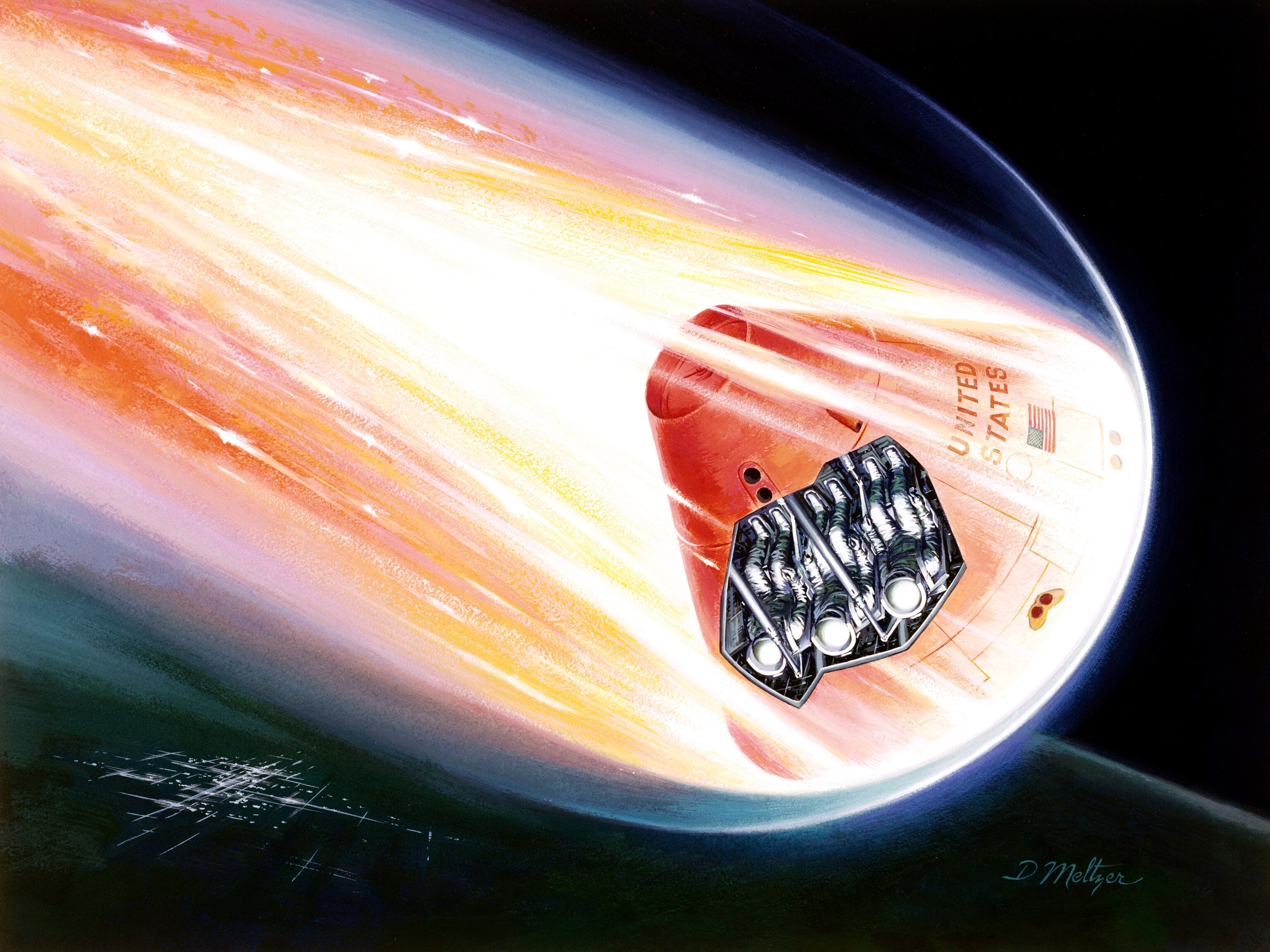 Apollo Outline Apollo 11: See Our Vintage Moon Landing Illustrations