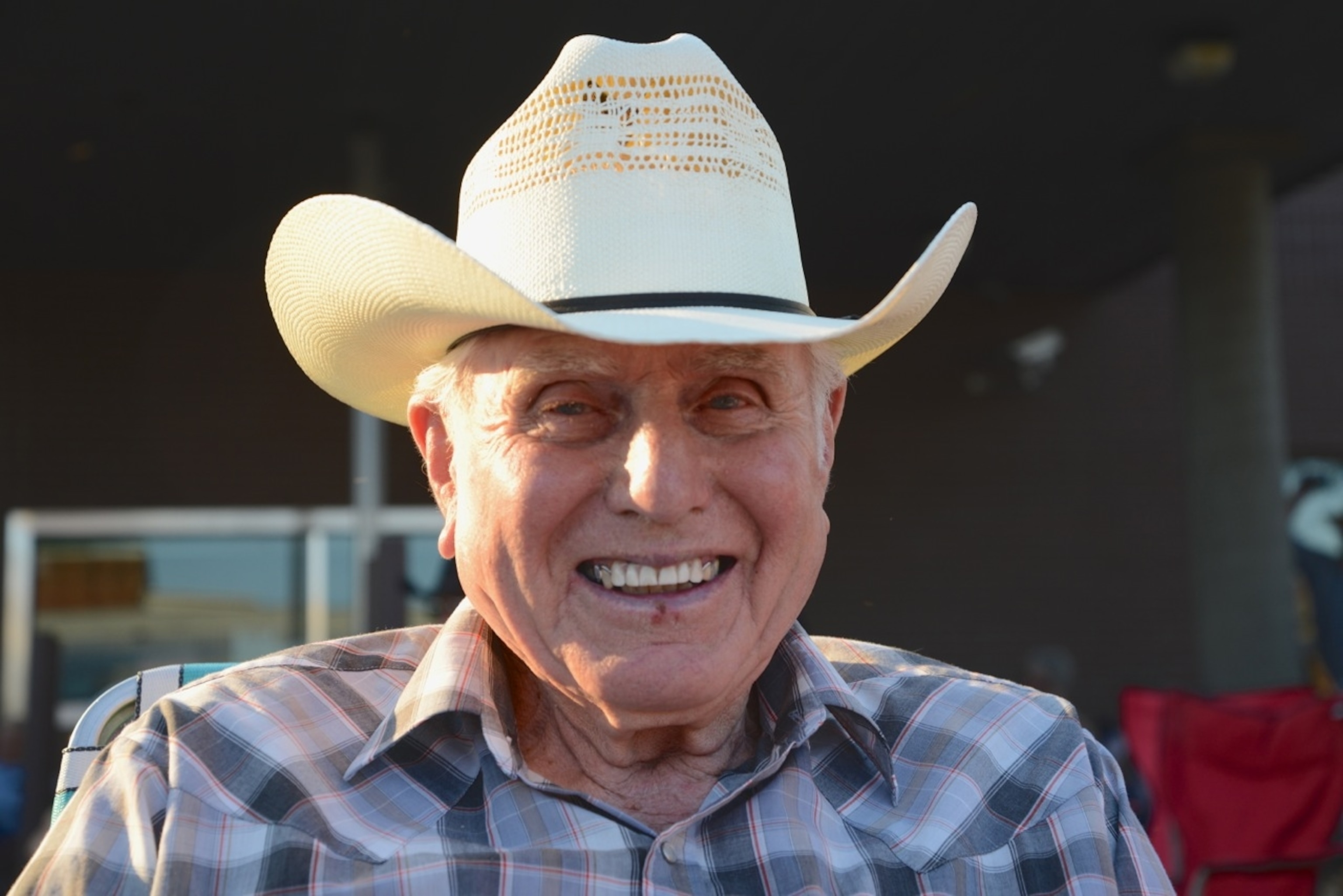 John Shelton, 89, of Choteau, Montana, comes to listen to the fiddle music at the Old Time FIddlers Contest (Photo by Andrew Evans, National Geographic Traveler)