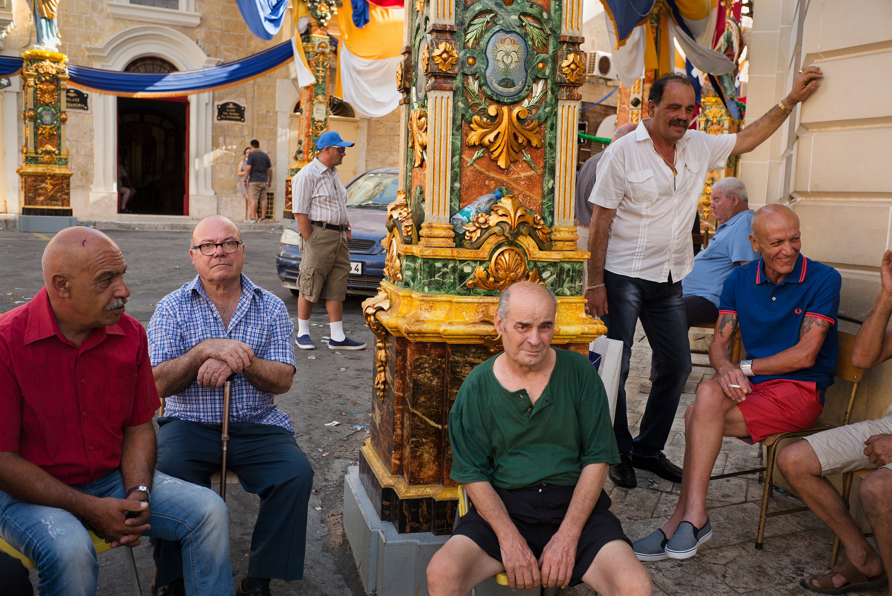 people attending the Feast of Our Lady of Mount Carmel, Malta