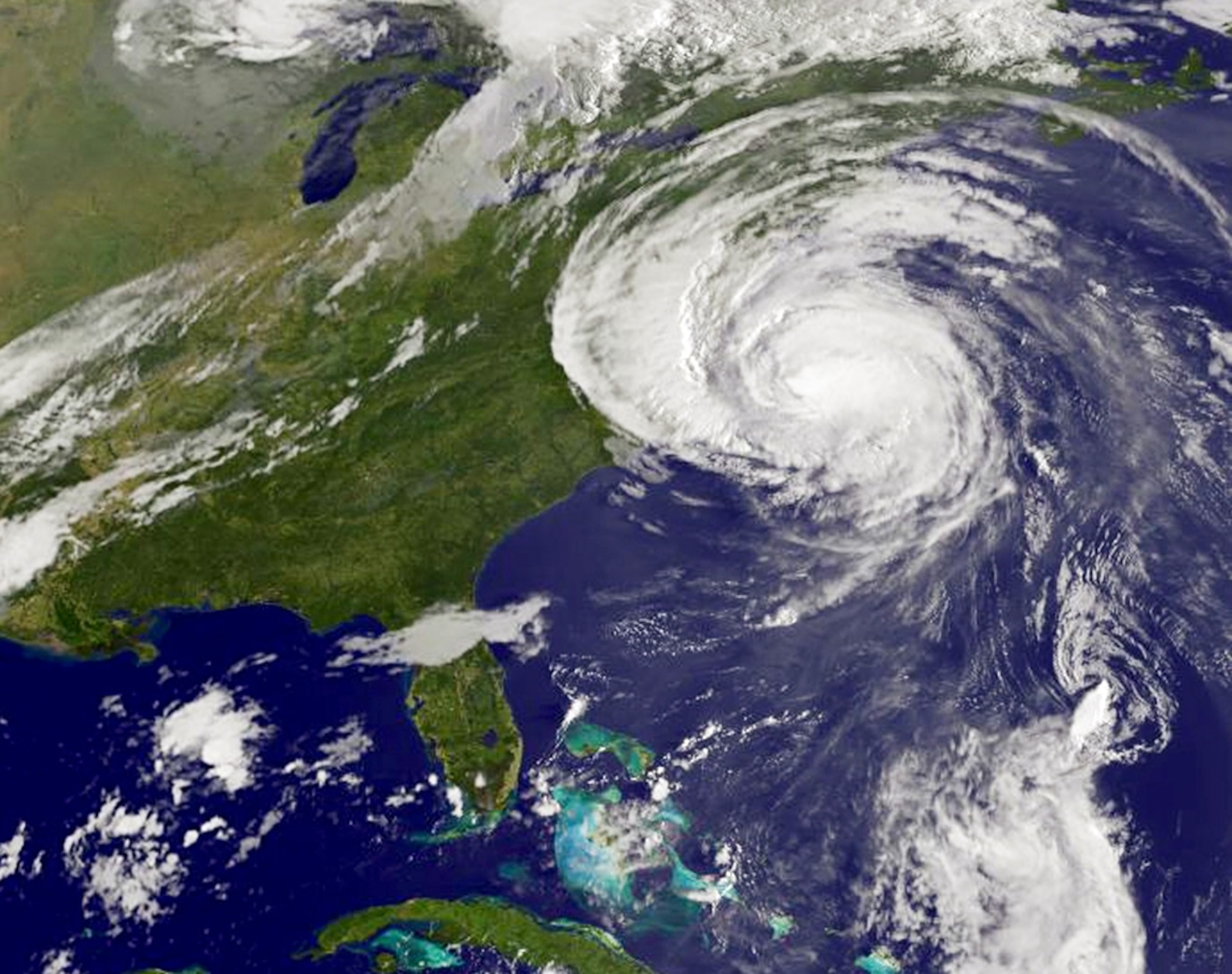 Hurricane Earl northeast of North Carolina.