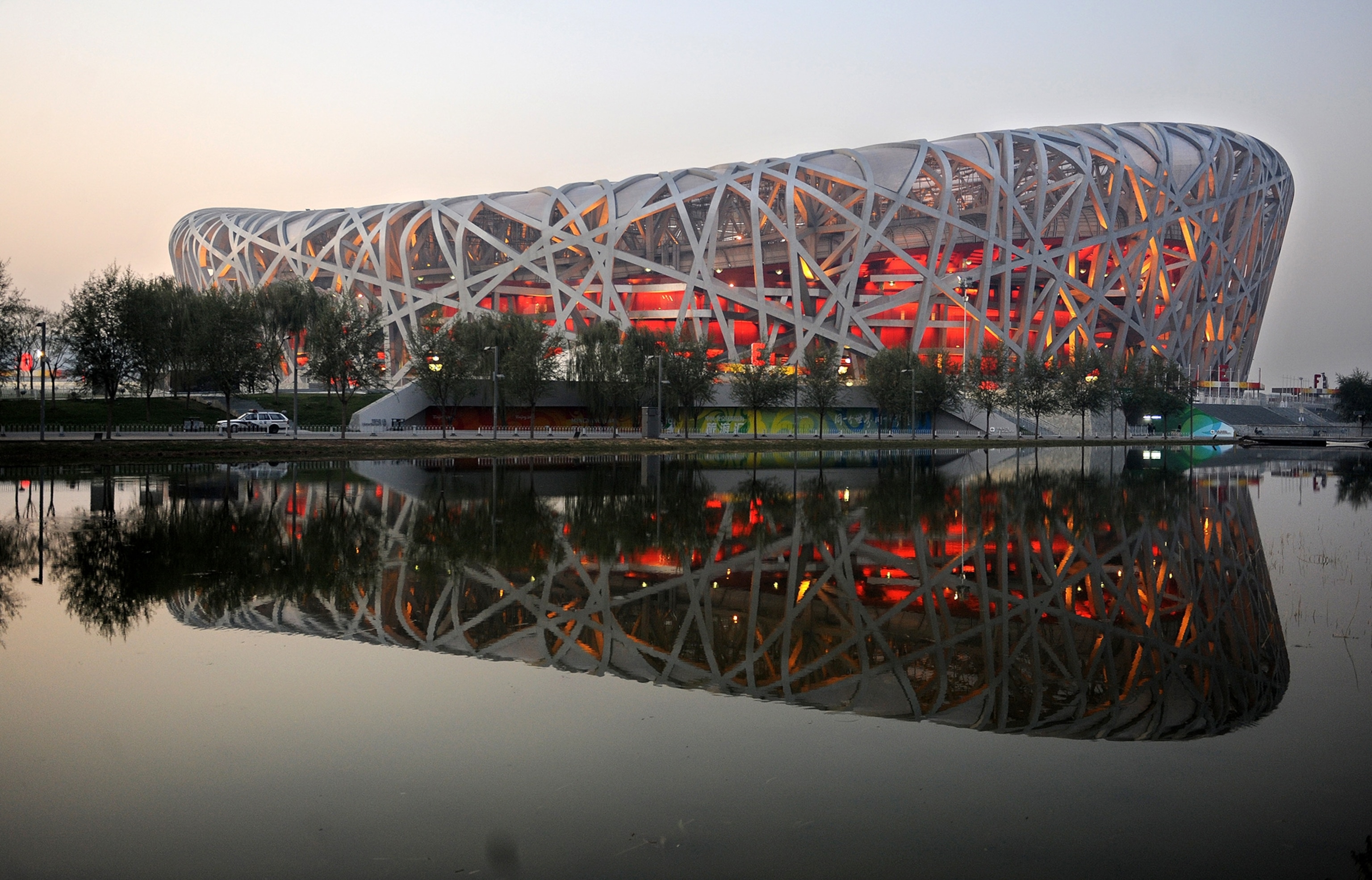 A general aerial view of the Olympic Stadium (L) and Aquatic Centre at the 2012 Olympic Park on June 28,2012 in Stratford,London,England. (Photo by Jason Hawkes/Getty Images)
