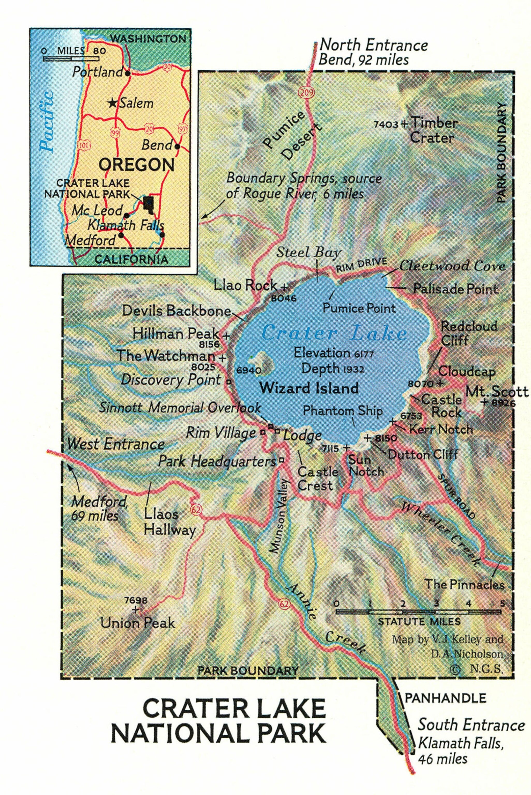 Crater Lake National Park in the United States