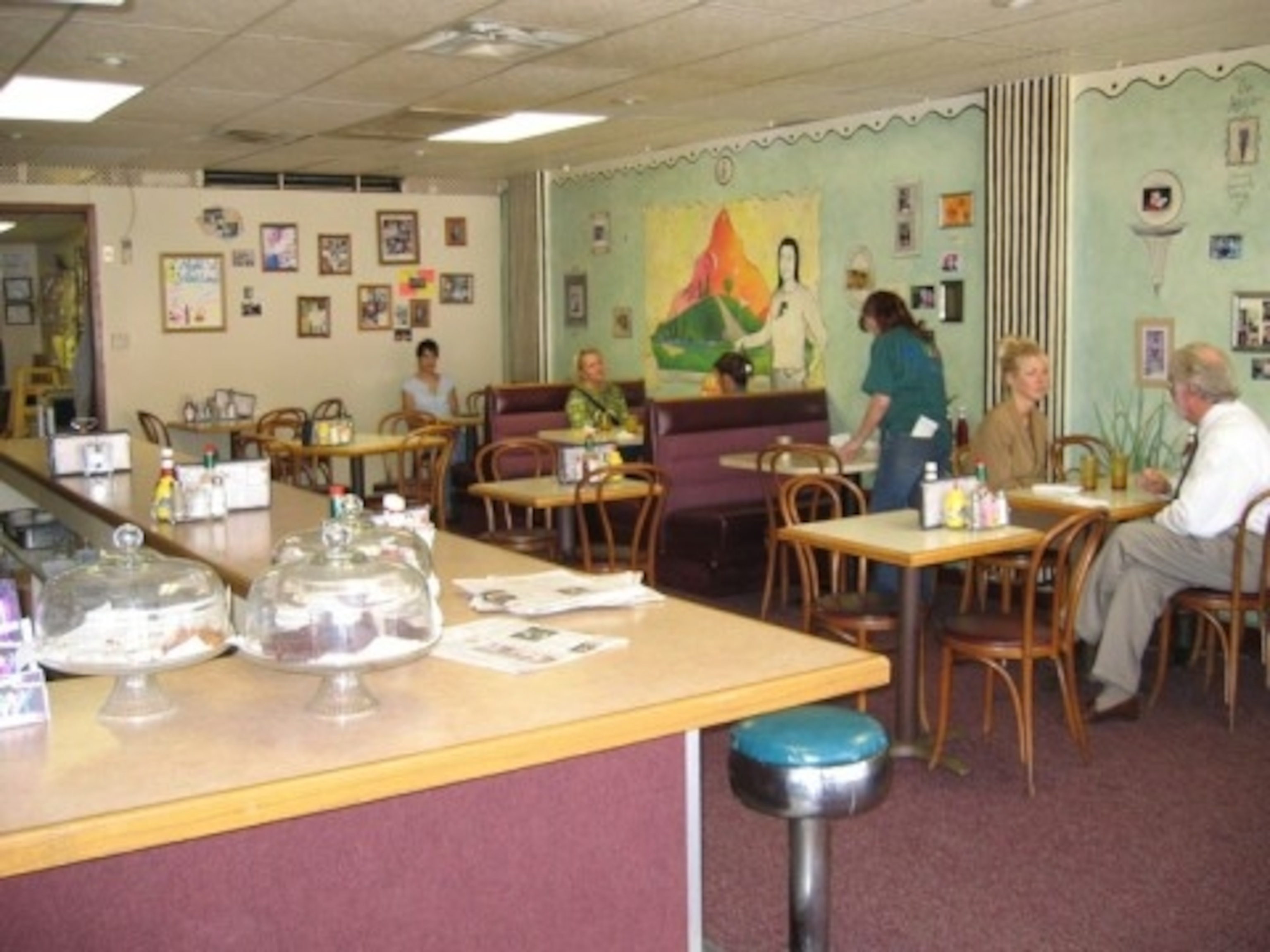 Inside the Waveland Café