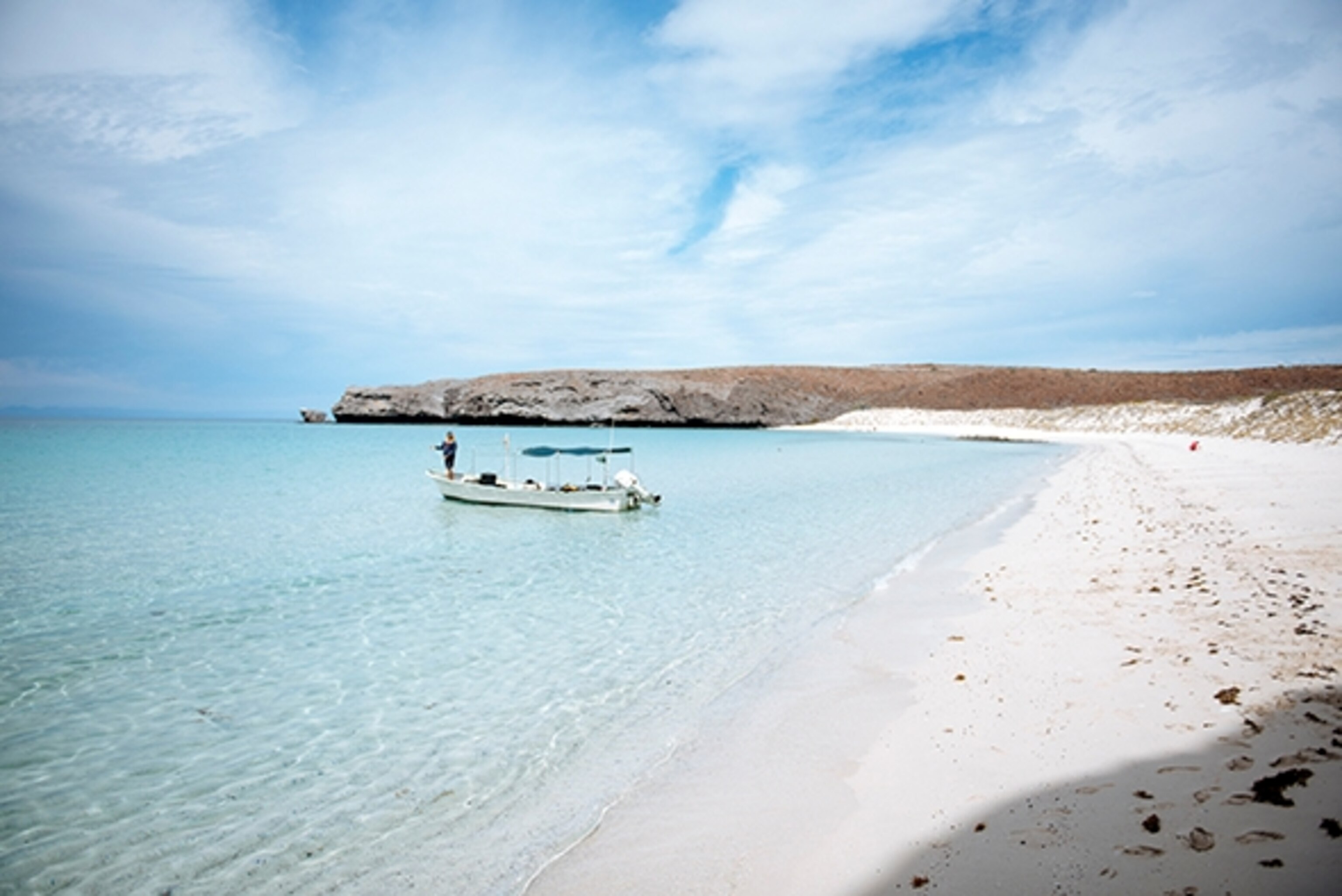 An abandoned beach on the coast near La Paz, Mexico; Photograph by Max Lowe