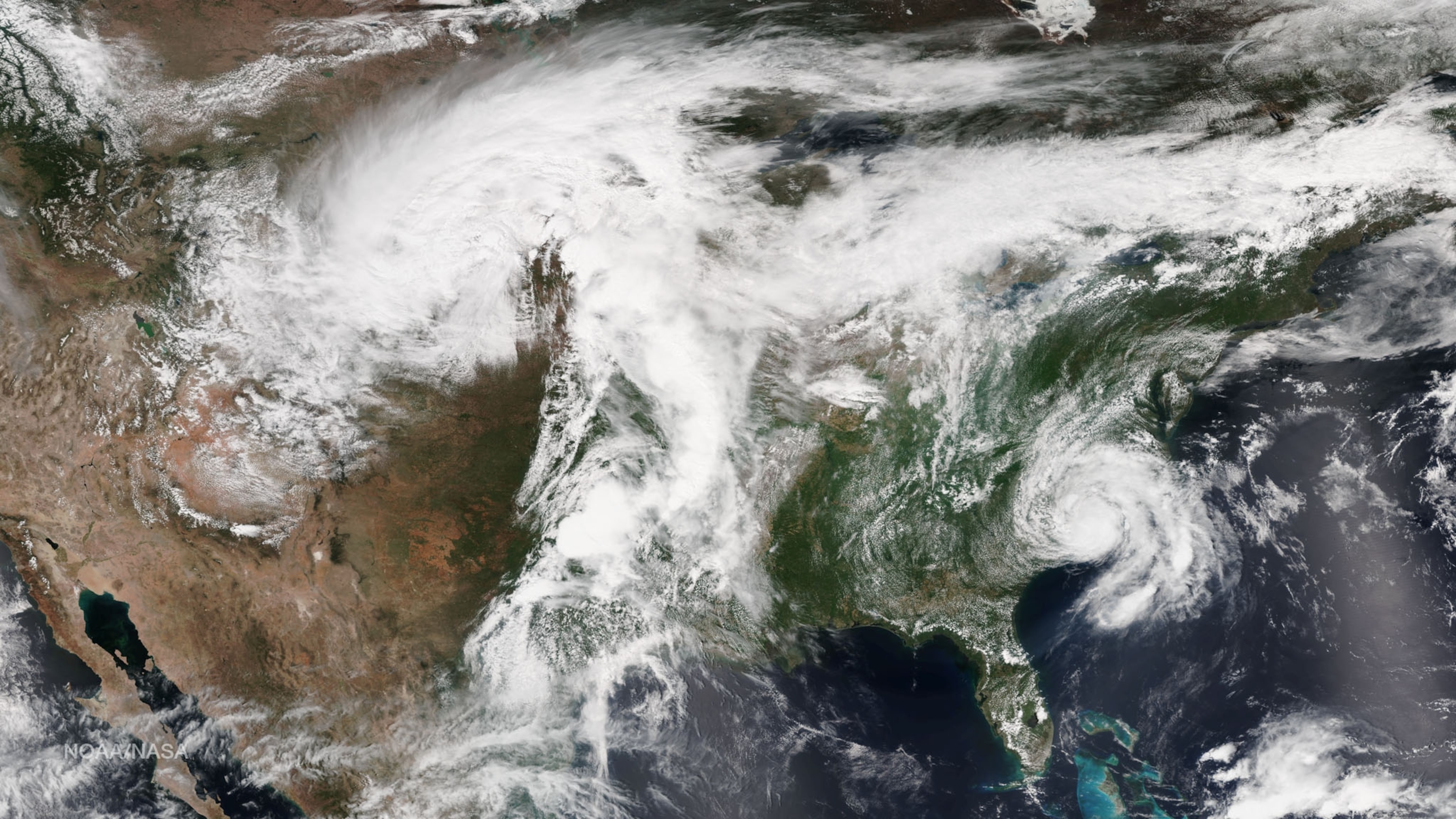 U.S. Satellite weather map