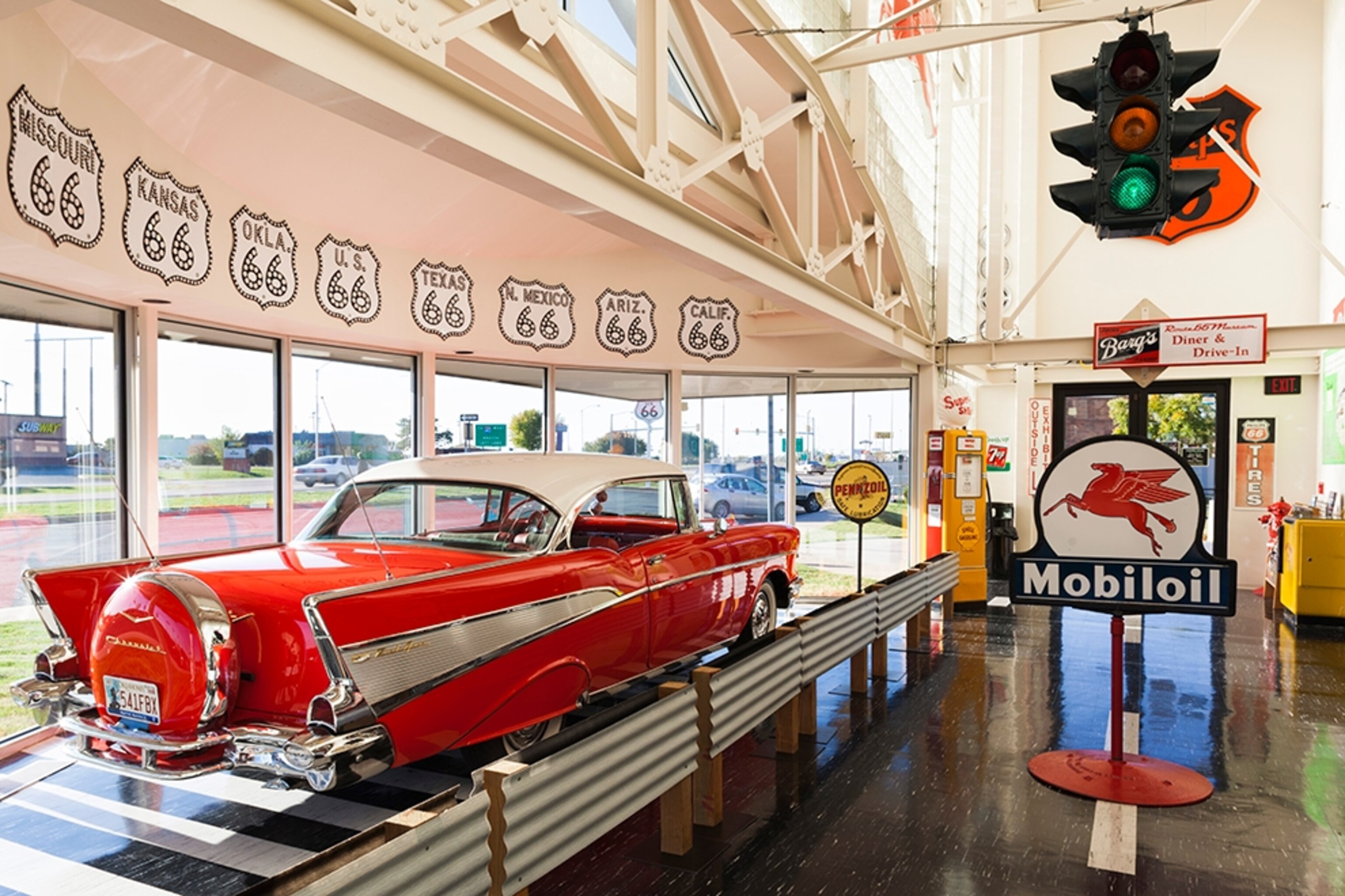 the Route 66 Museum, Clinton, Oklahoma