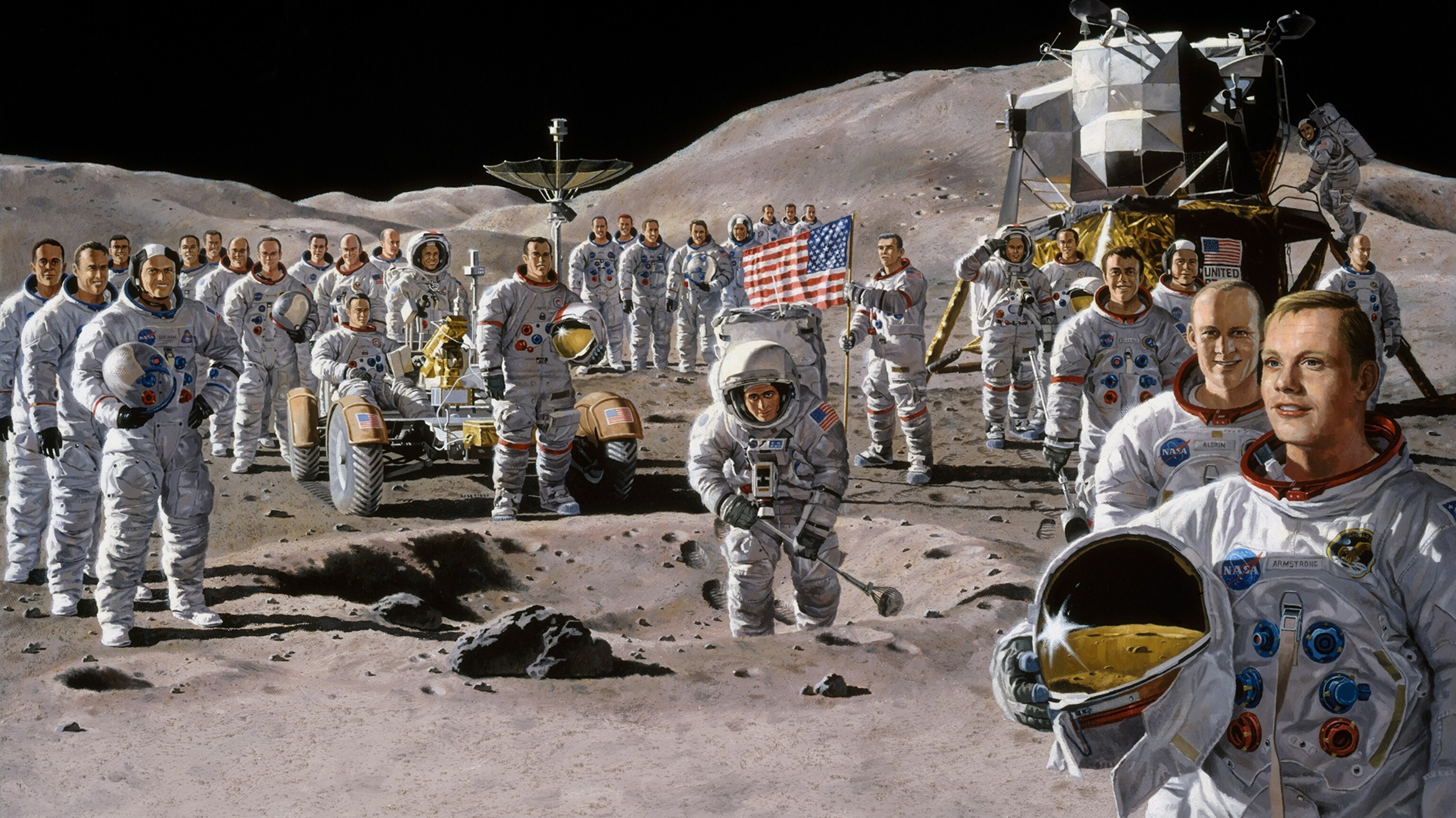 YELLOW KORNER　イエローコーナー　(NASA APOLLO 11) E.Aldrin, Apollo 11, Space, NEIL ARMSTRONG · Art photographs