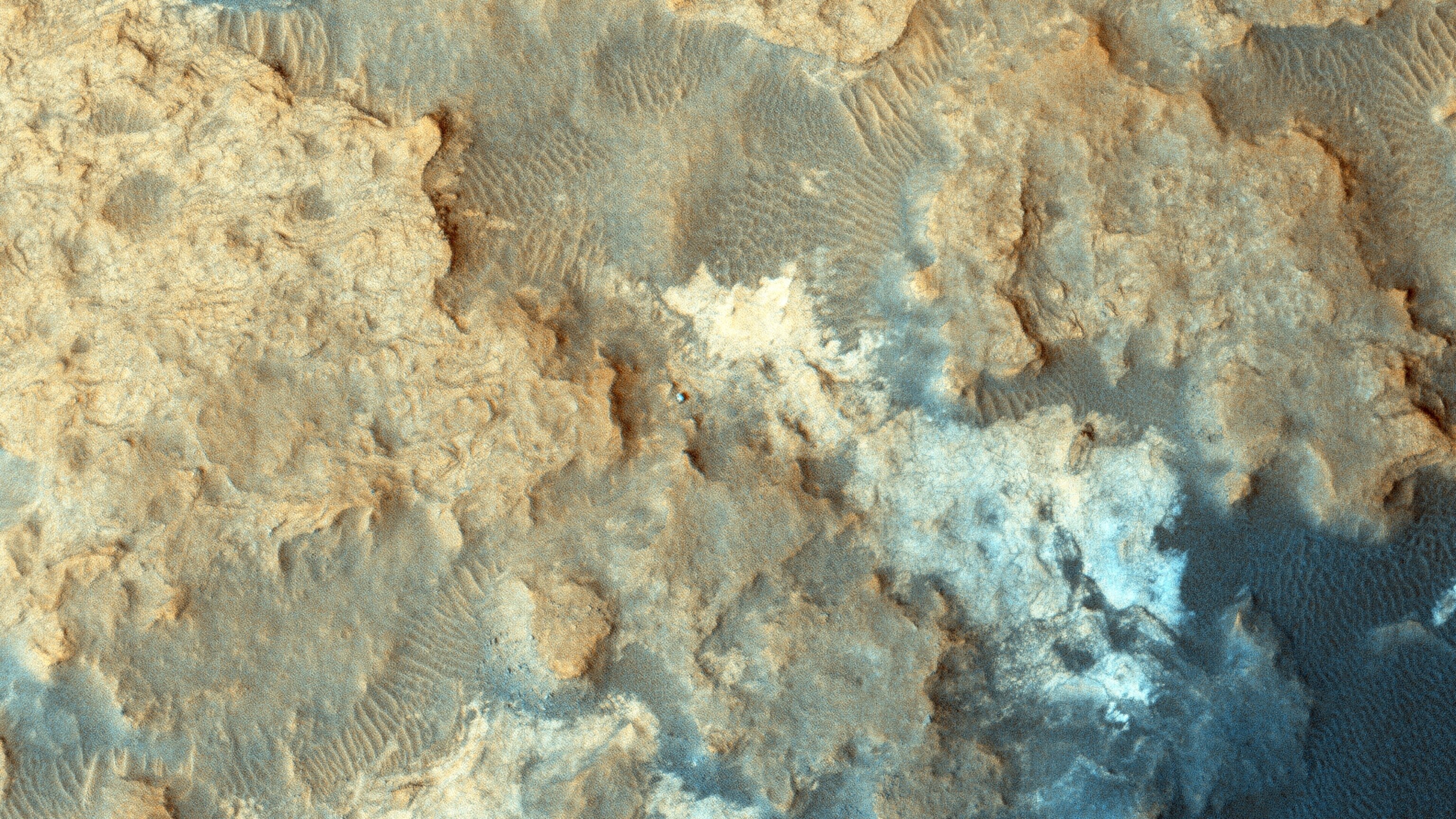 Mars showing Pahrum Hills area of the Gale Crater