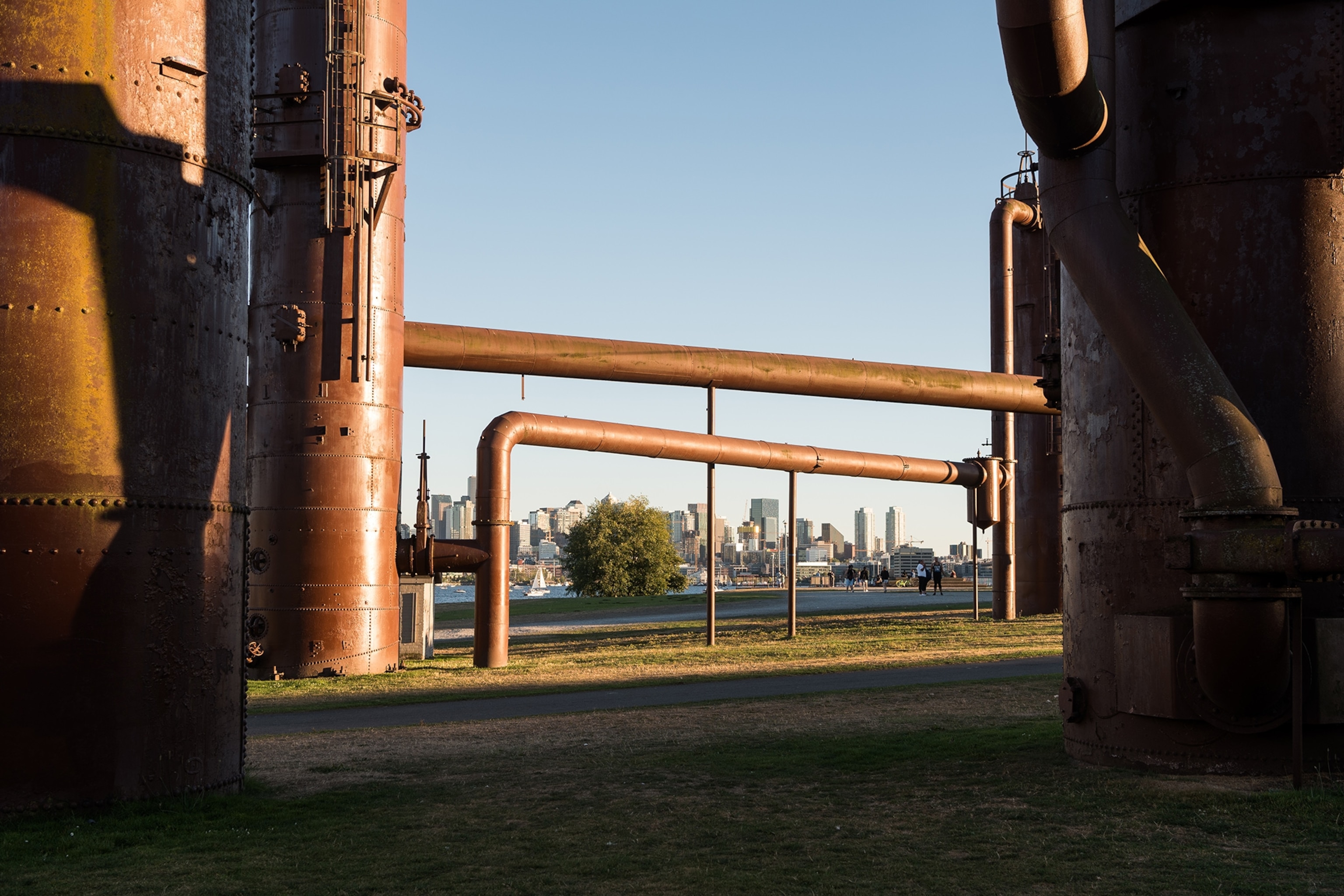 the Gasworks Park in Seattle, Washington