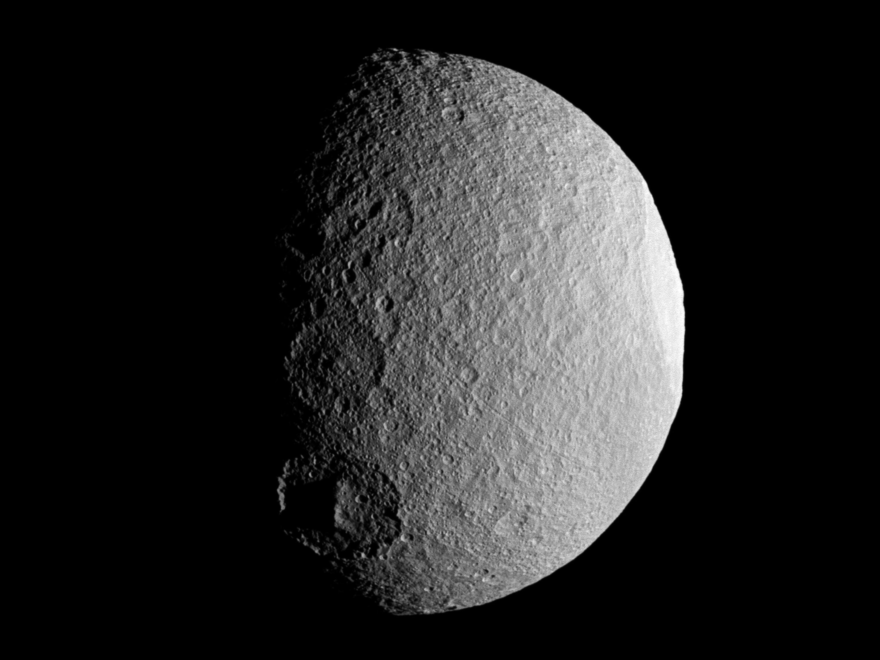 Saturn moon picture: Tethys