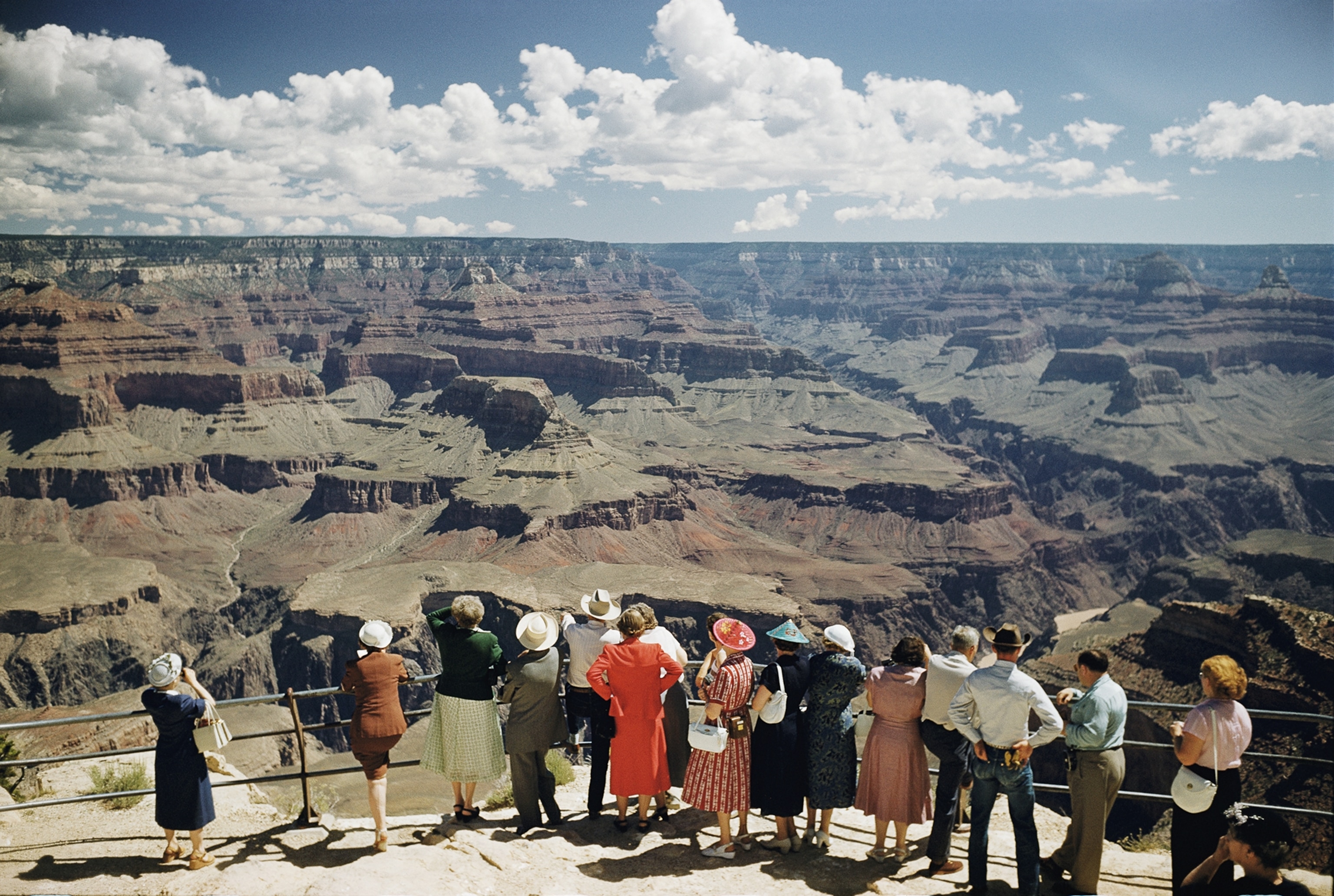 An aerial photo of the Grand Canyon.