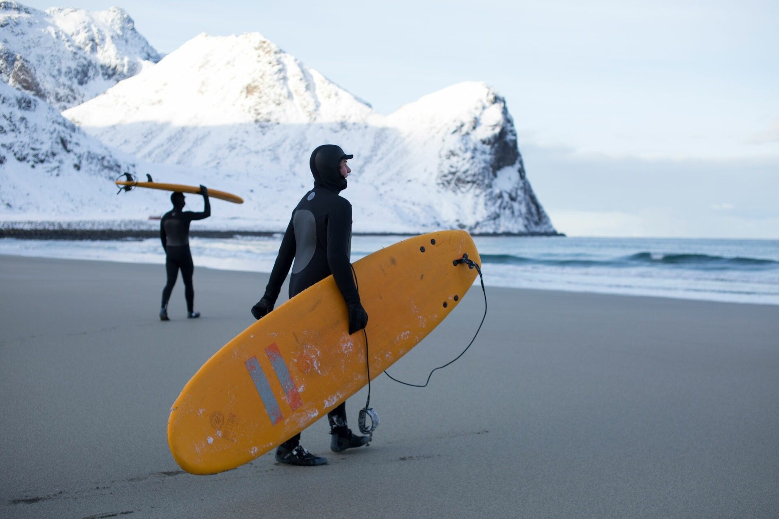 November and March are the best times for Arctic surfing in Norway, with the best swells, pastel skies, the crunch of snow and sand under your neoprene boots. If you're lucky, the Northern Lights may even come out to play.