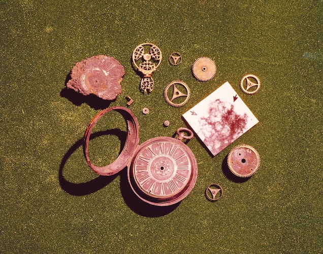 The parts of a brass pocket watch recovered from Port Royal were remarkably well preserved after being pulled from the depths in 1959.