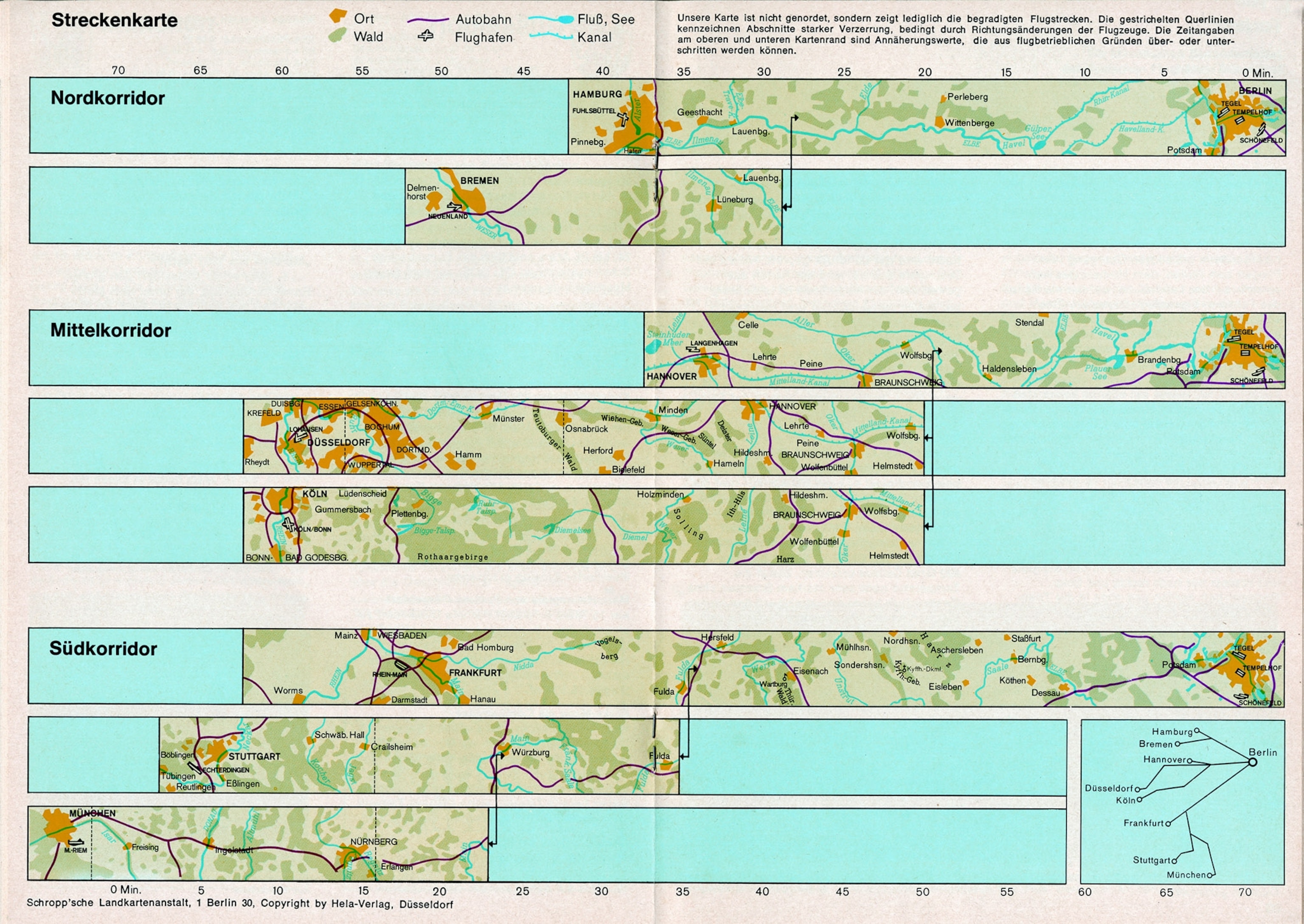 Soviet Berlin's flight paths