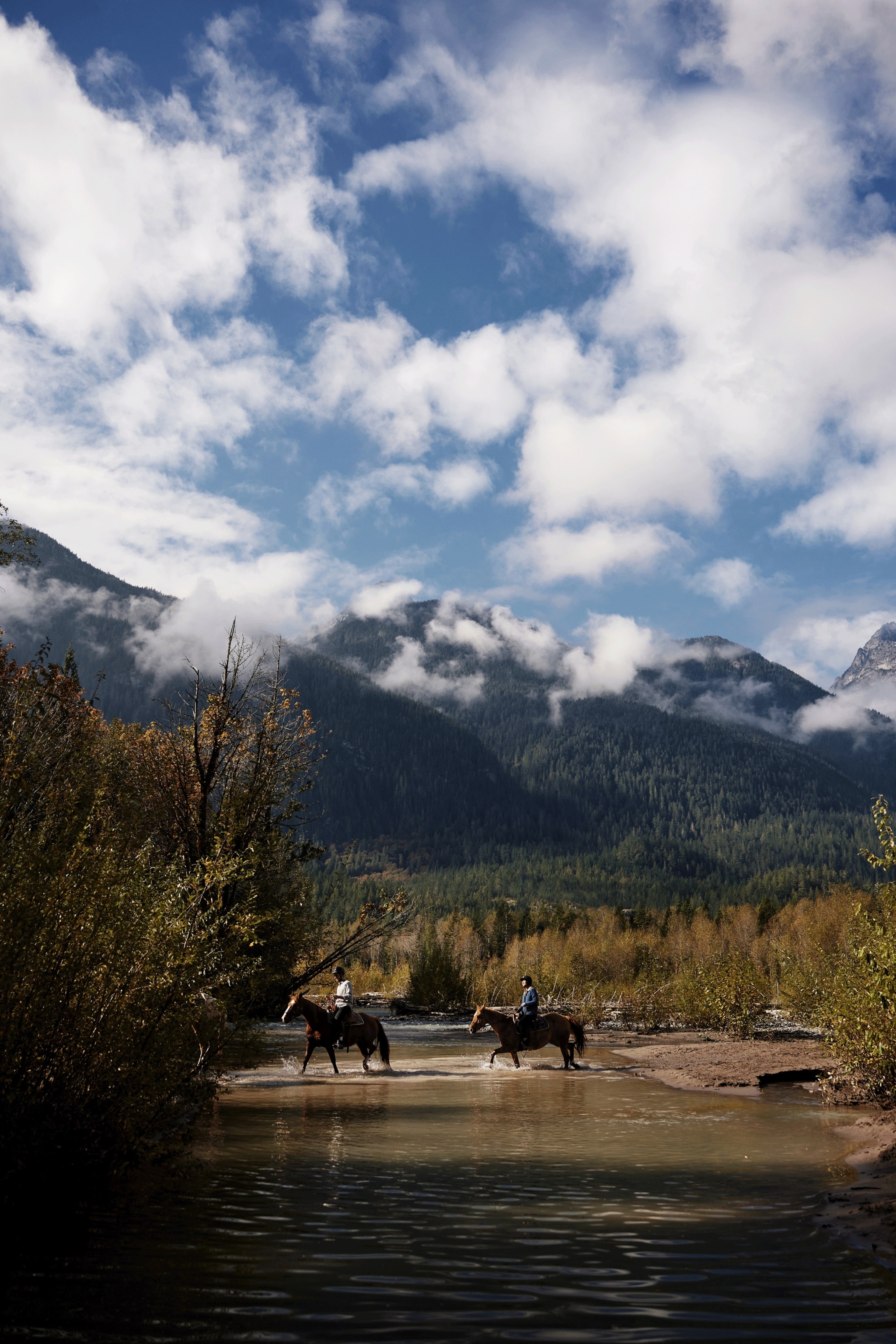 ADVENTURES ON HORSEBACK It doesn’t get much wilder than exploring the Sea-to-Sky corridor, with access to Pemberton Valley and Birkenhead backcountry — tours here trace the trails that were originally used for transporting gold in the early 1900s. From high up in the saddle, you’ll smell the scent of pine and wildflowers as alpine meadows give way to steep mountain paths flanked by impossibly blue fjords and gleaming white glaciers. Tour companies like Copper Cayuse Outfitters offer everything from leisurely half-day rides along the Lillooet River to multi-day horsepacking adventures to hidden waterfalls and hard-to-reach camping spots. Location: Pemberton Valley