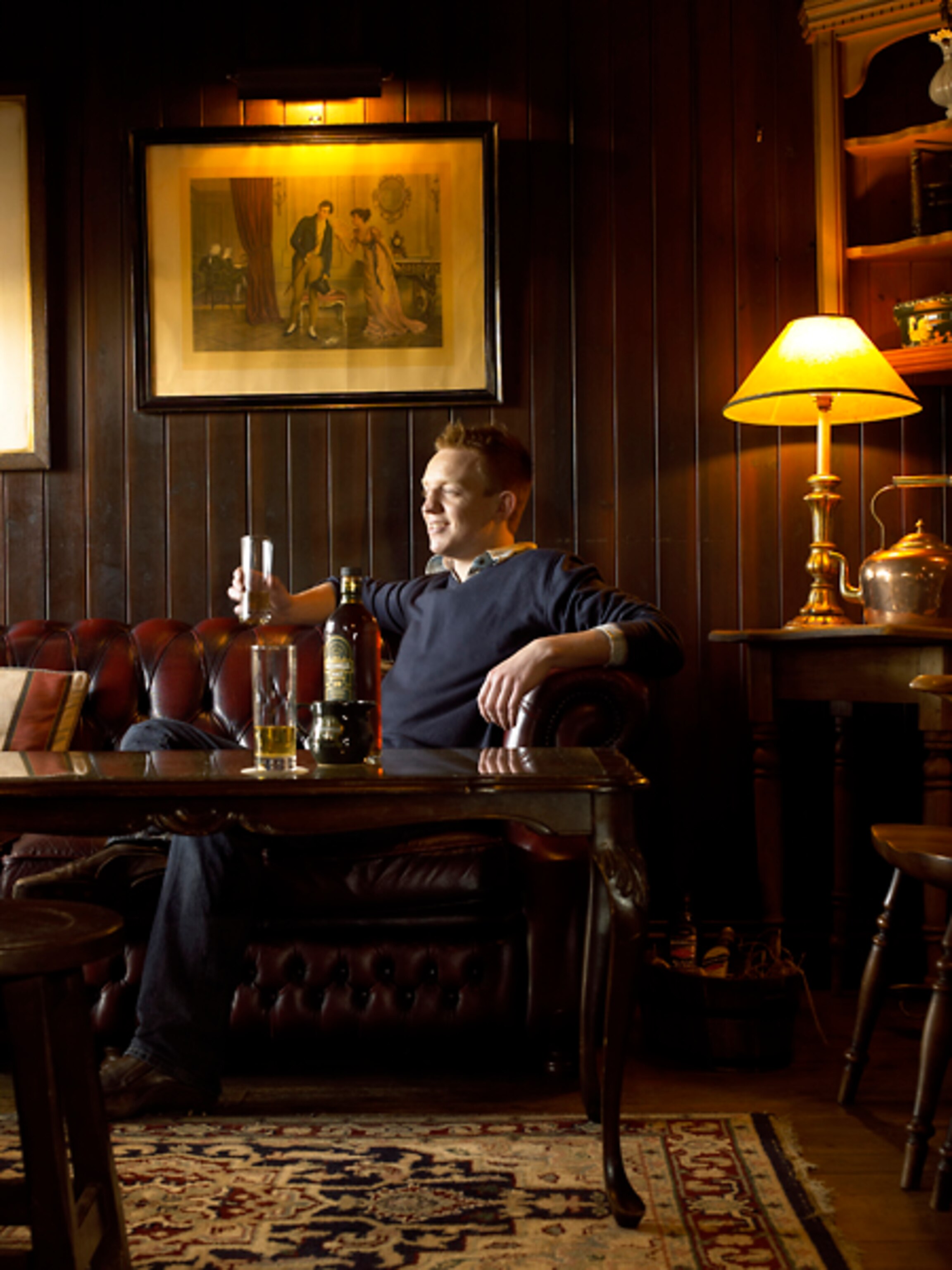 Man at Bushmills Inn Hotel bar