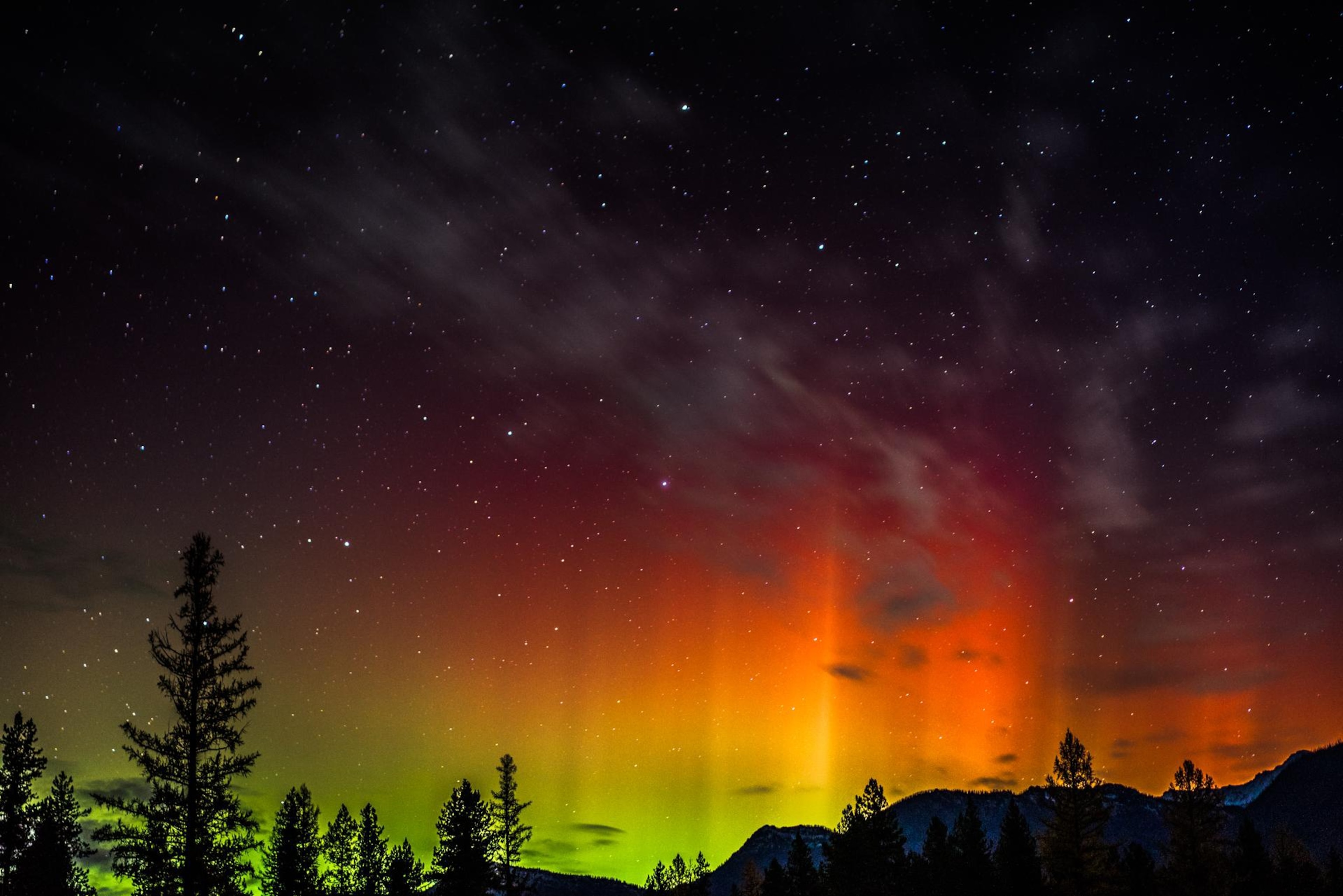 a northern lights in Montana