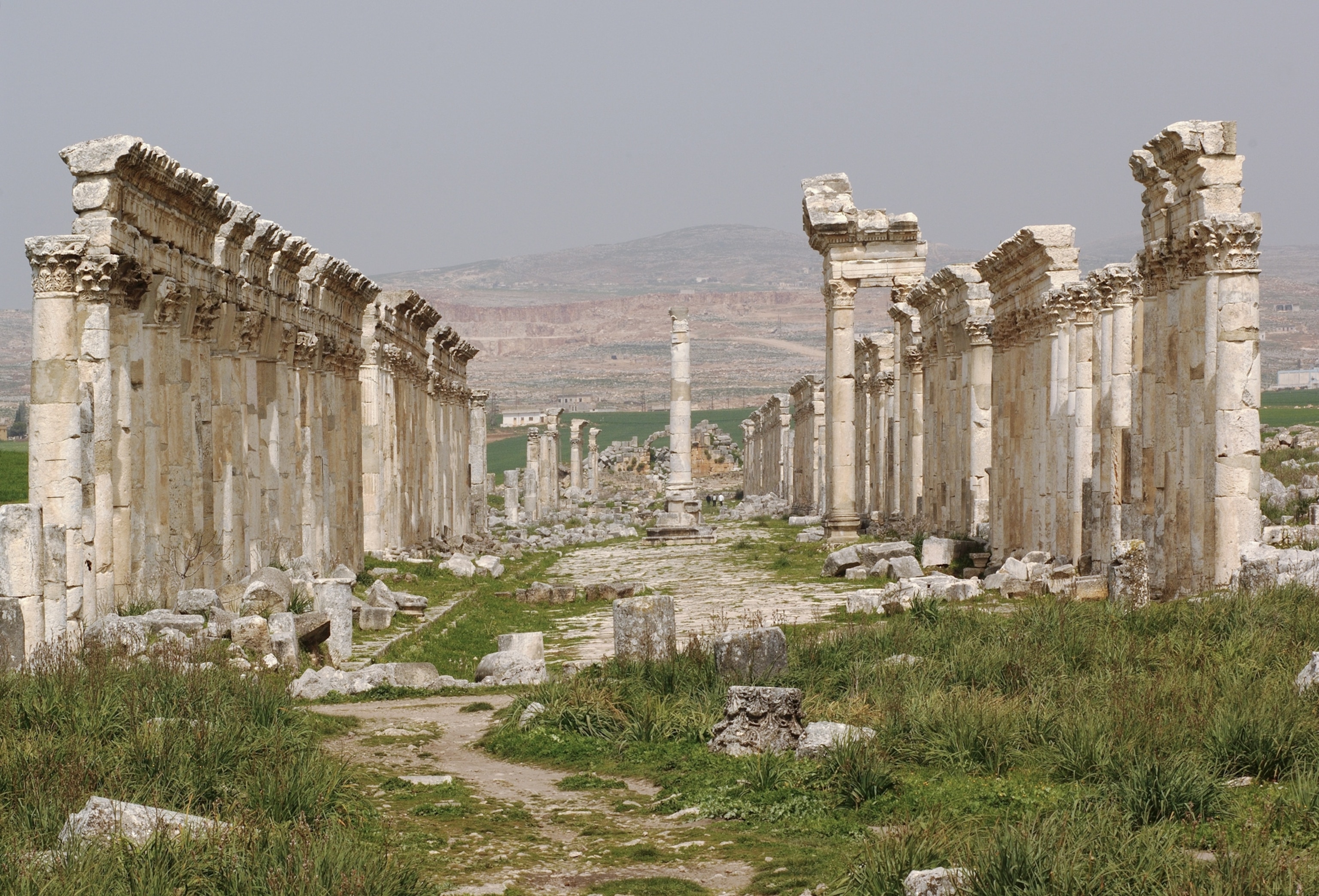 remains of Roman temples at Apamea, Qal'at al-Mudiq, Syria