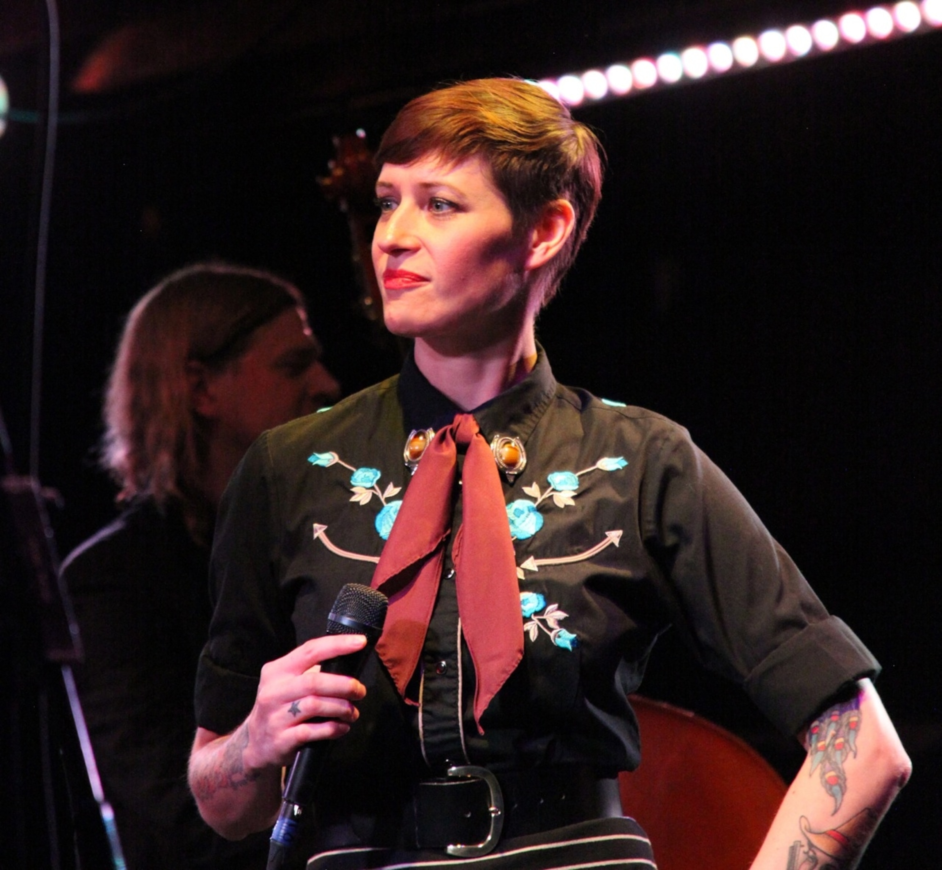 Gal Holiday on stage at Tipitina's. (Photo by Andrew Evans, National Geographic Travel)
