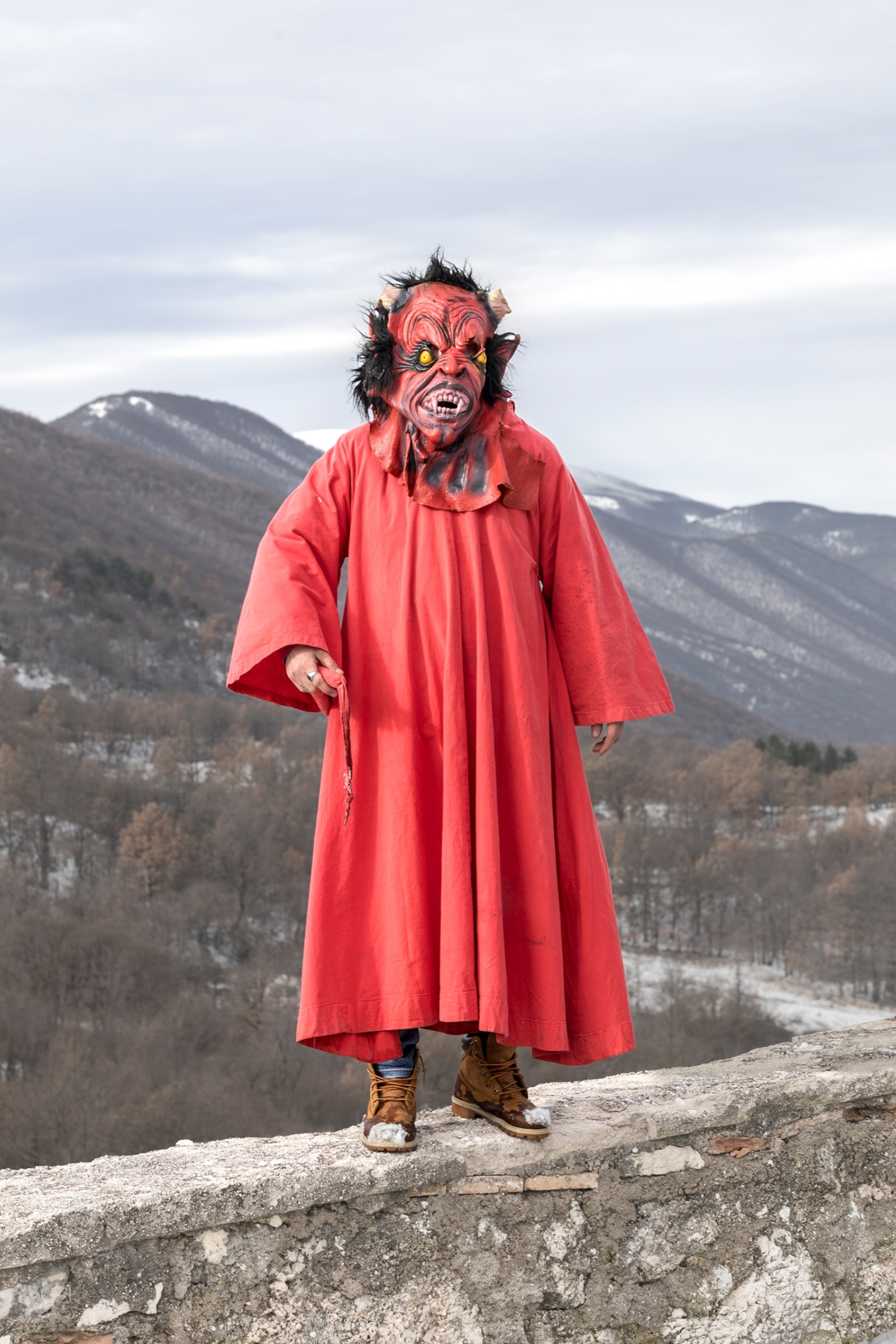 A person wearing The Devil’s Mask