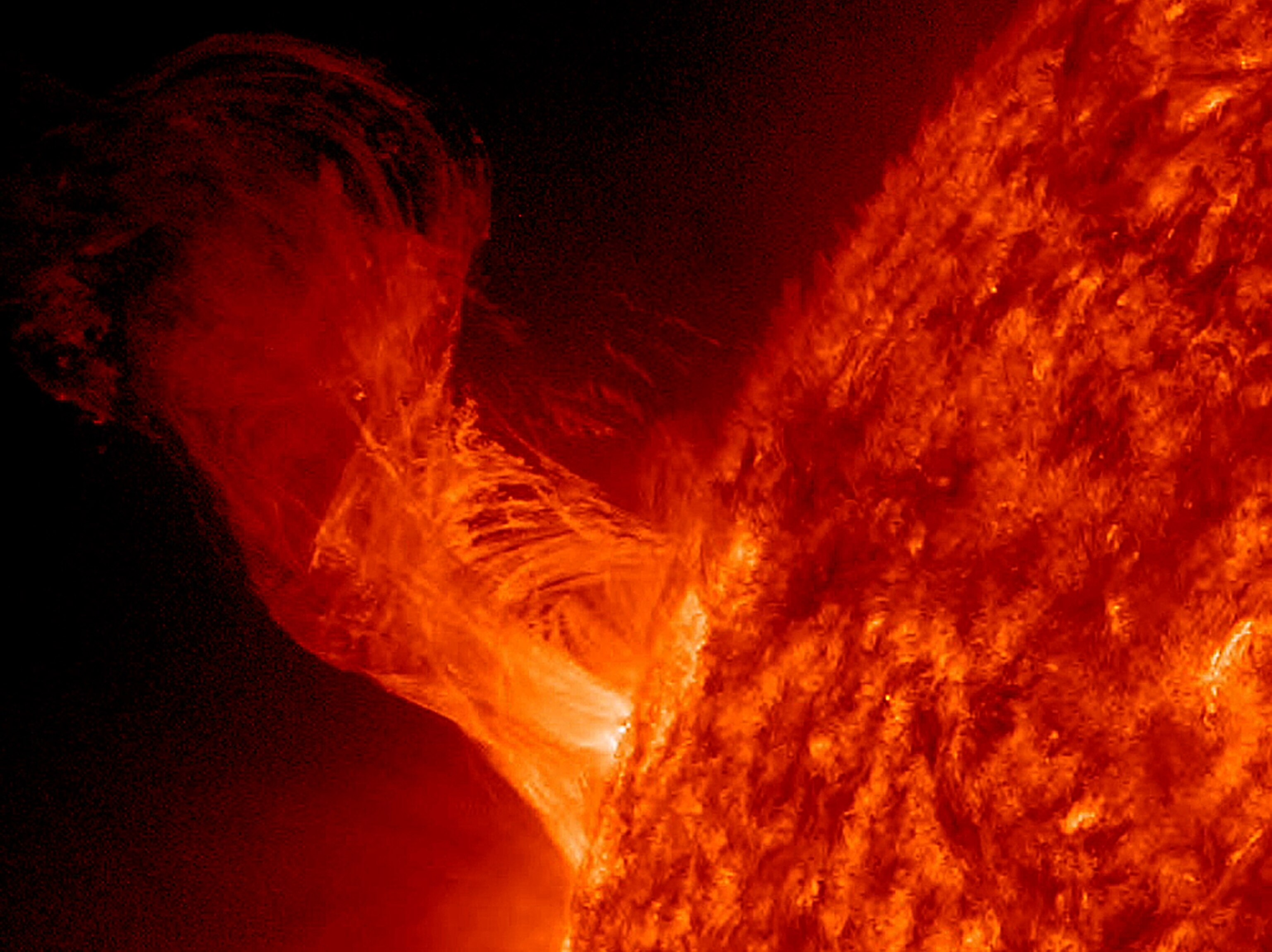 Solar-eruption picture