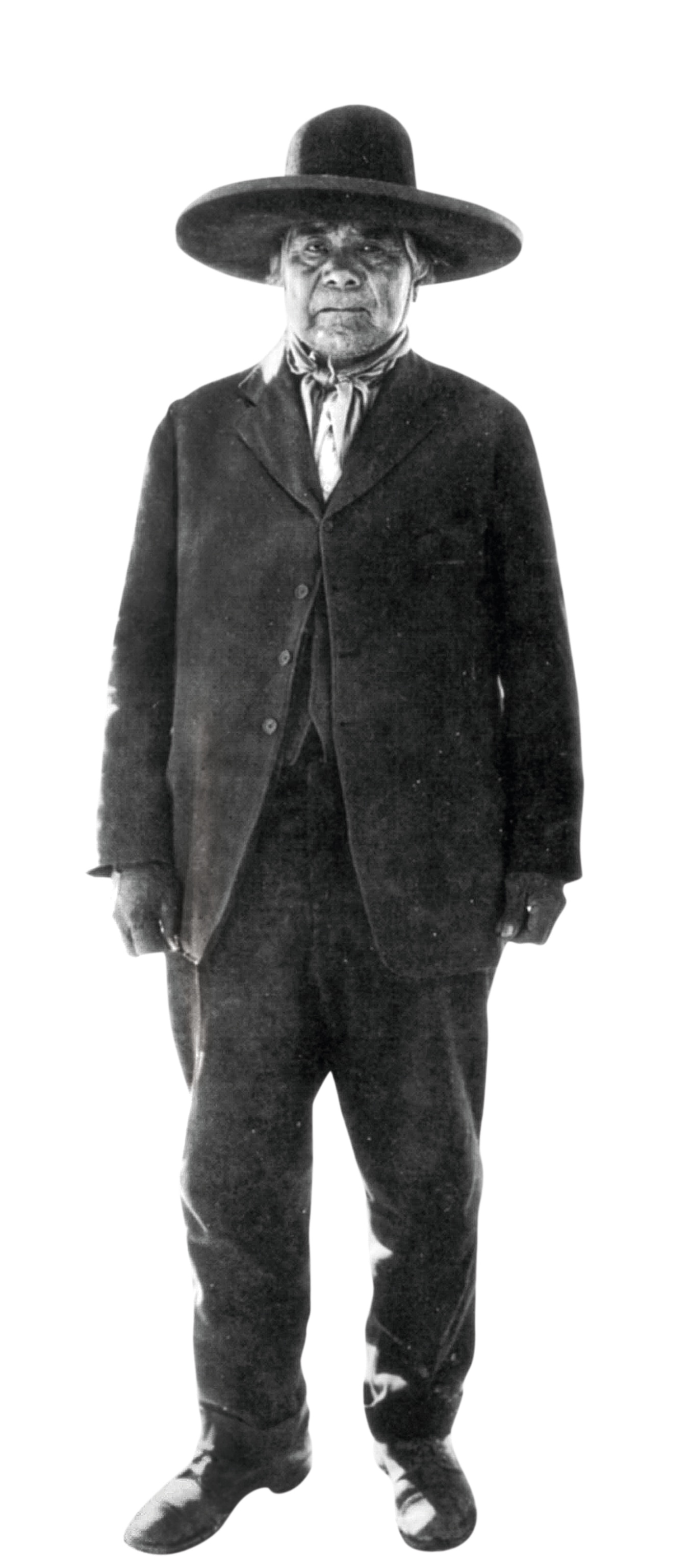 A portrait of Wovoka, a Paiute spiritual leader.