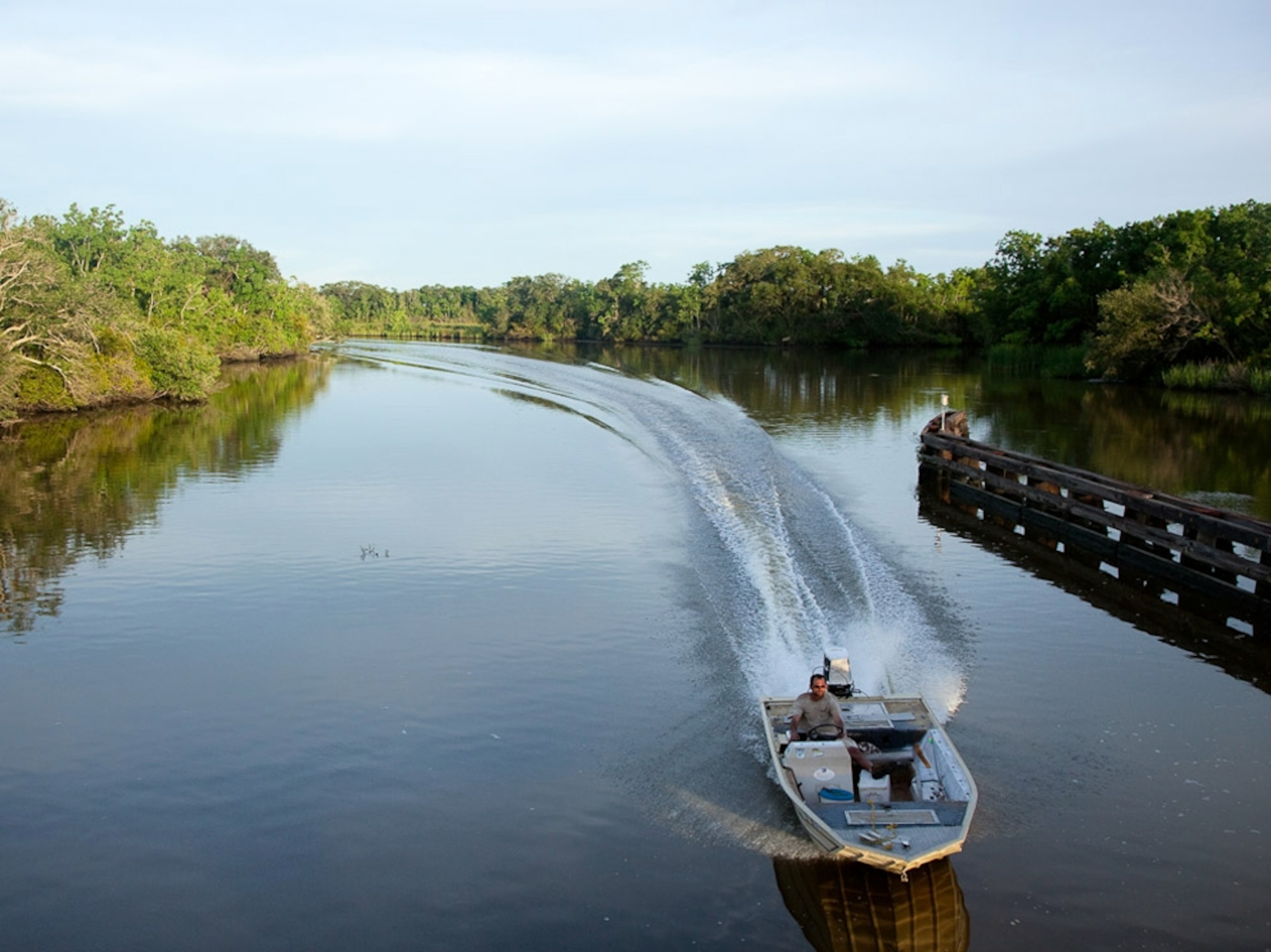 Boat in bayou