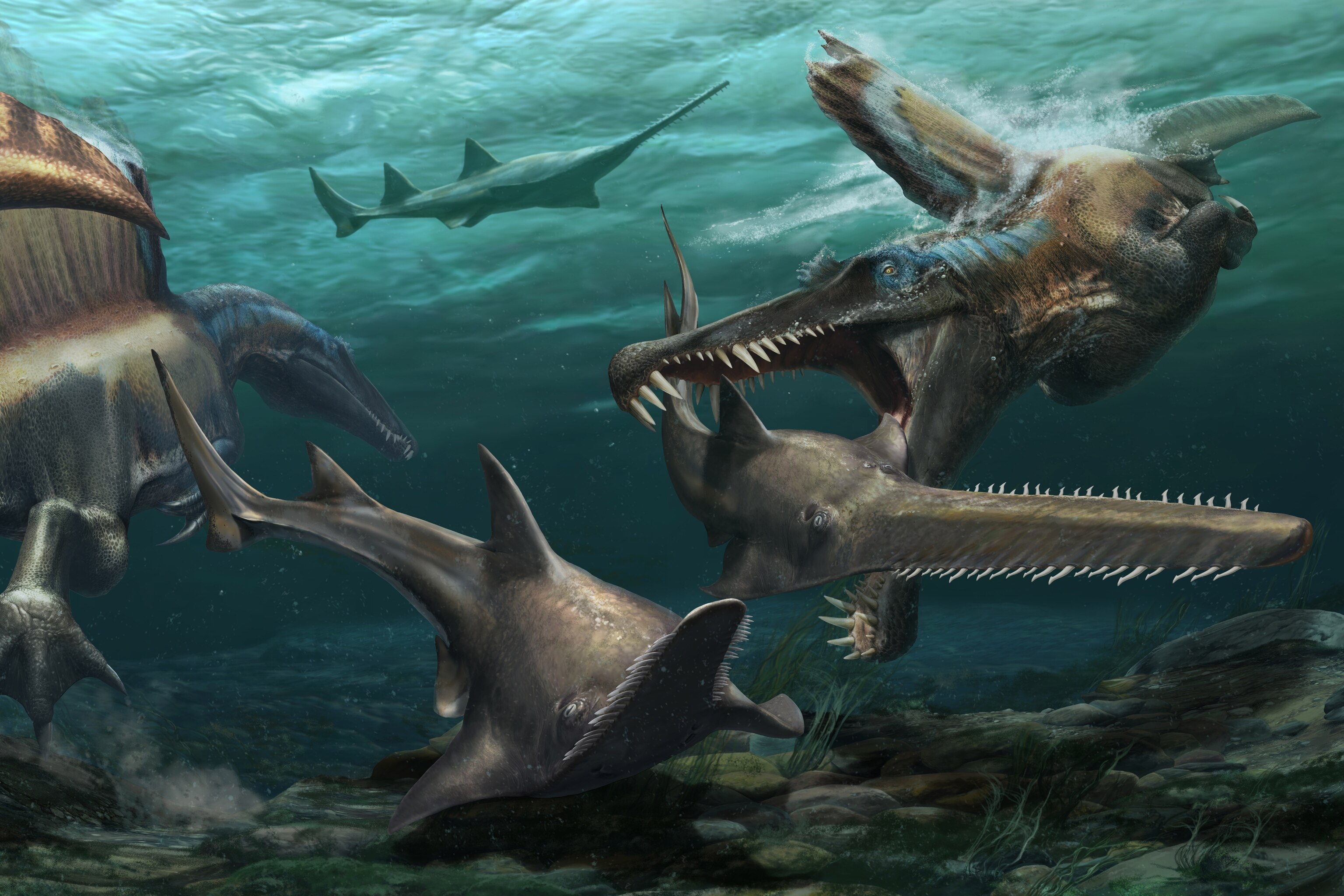 Real water dinosaur Clearance