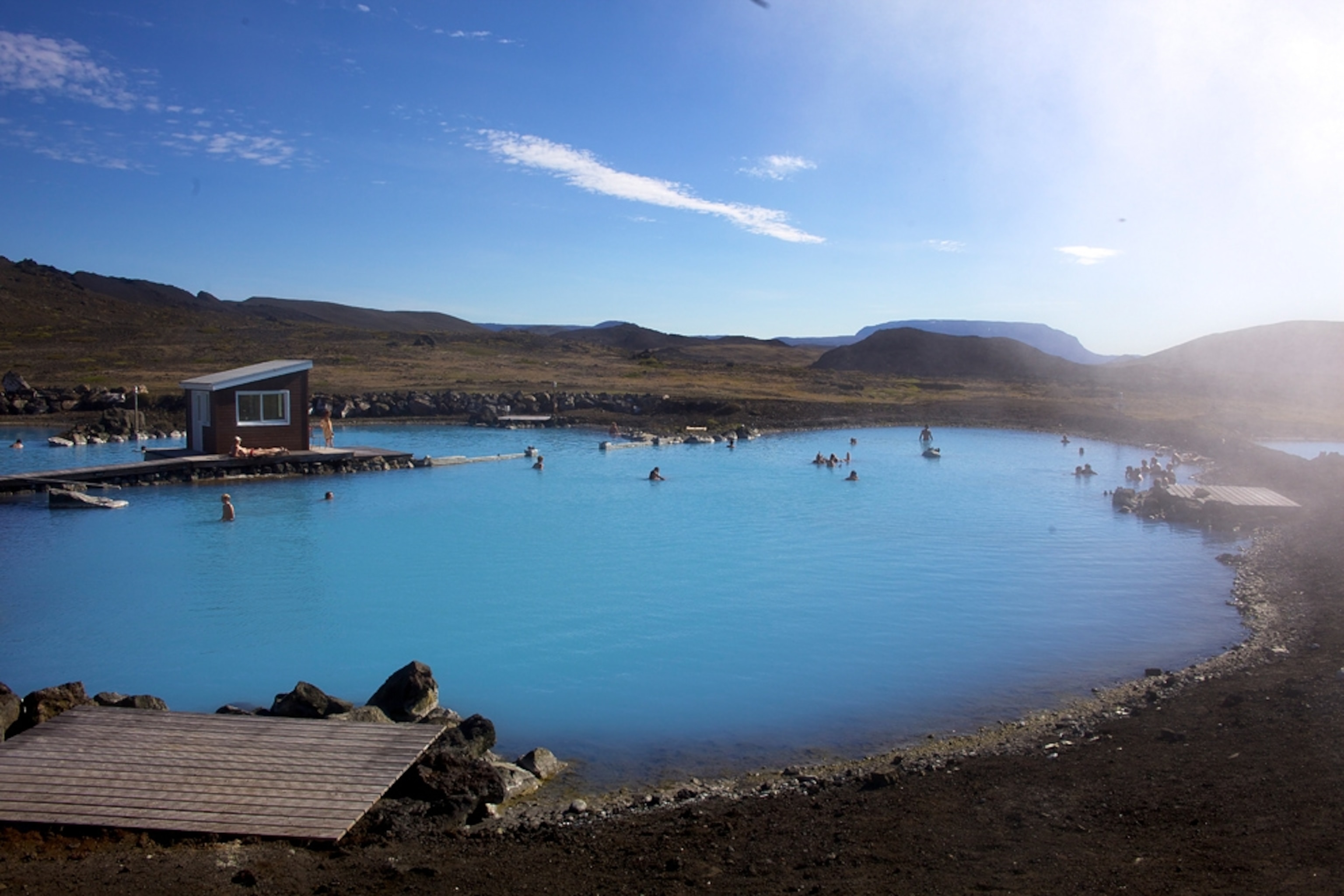Iceland picture: warm springs baths -- for gallery related to Earth's population hitting seven billion