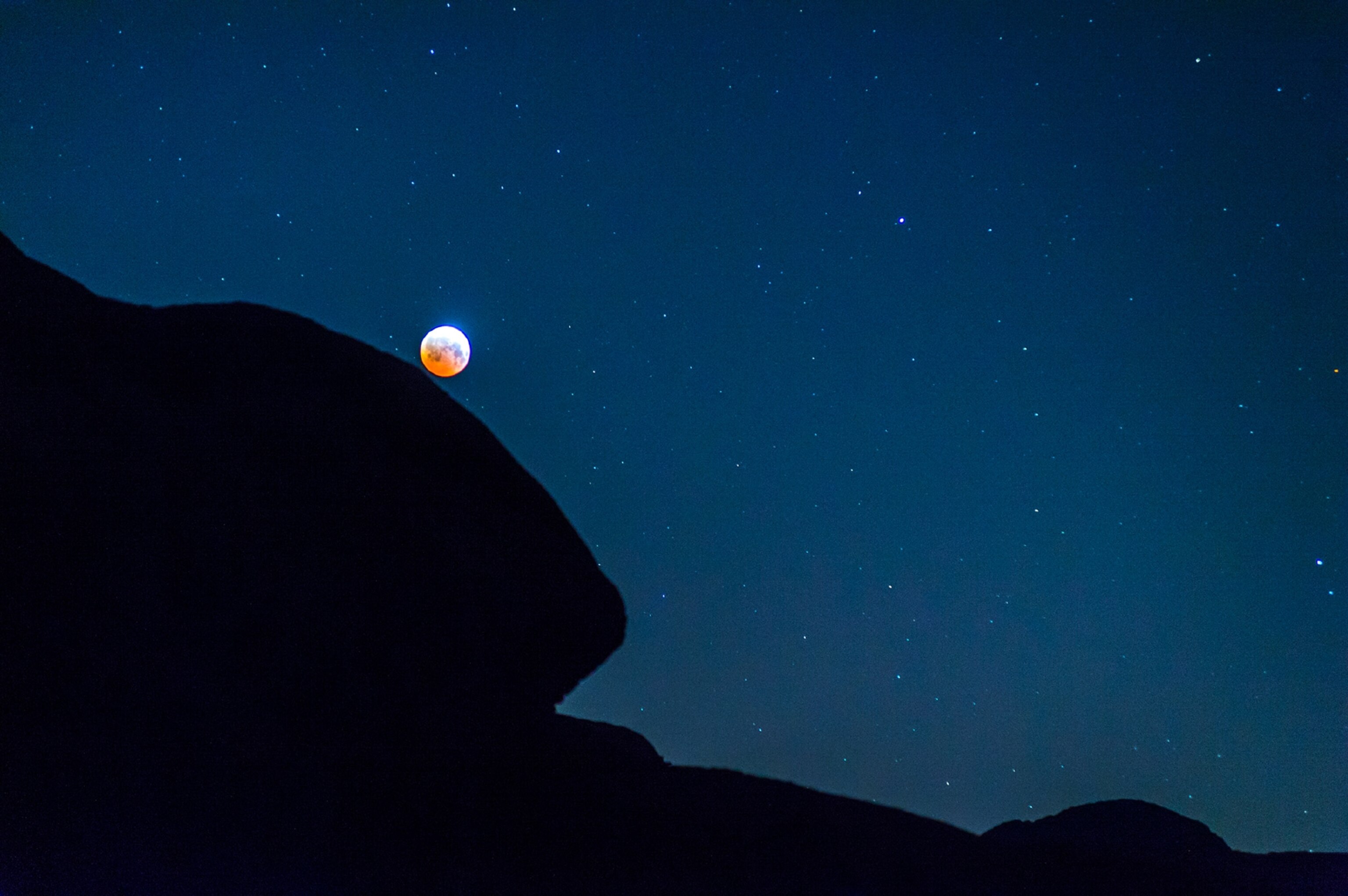 an eclipse of the moon