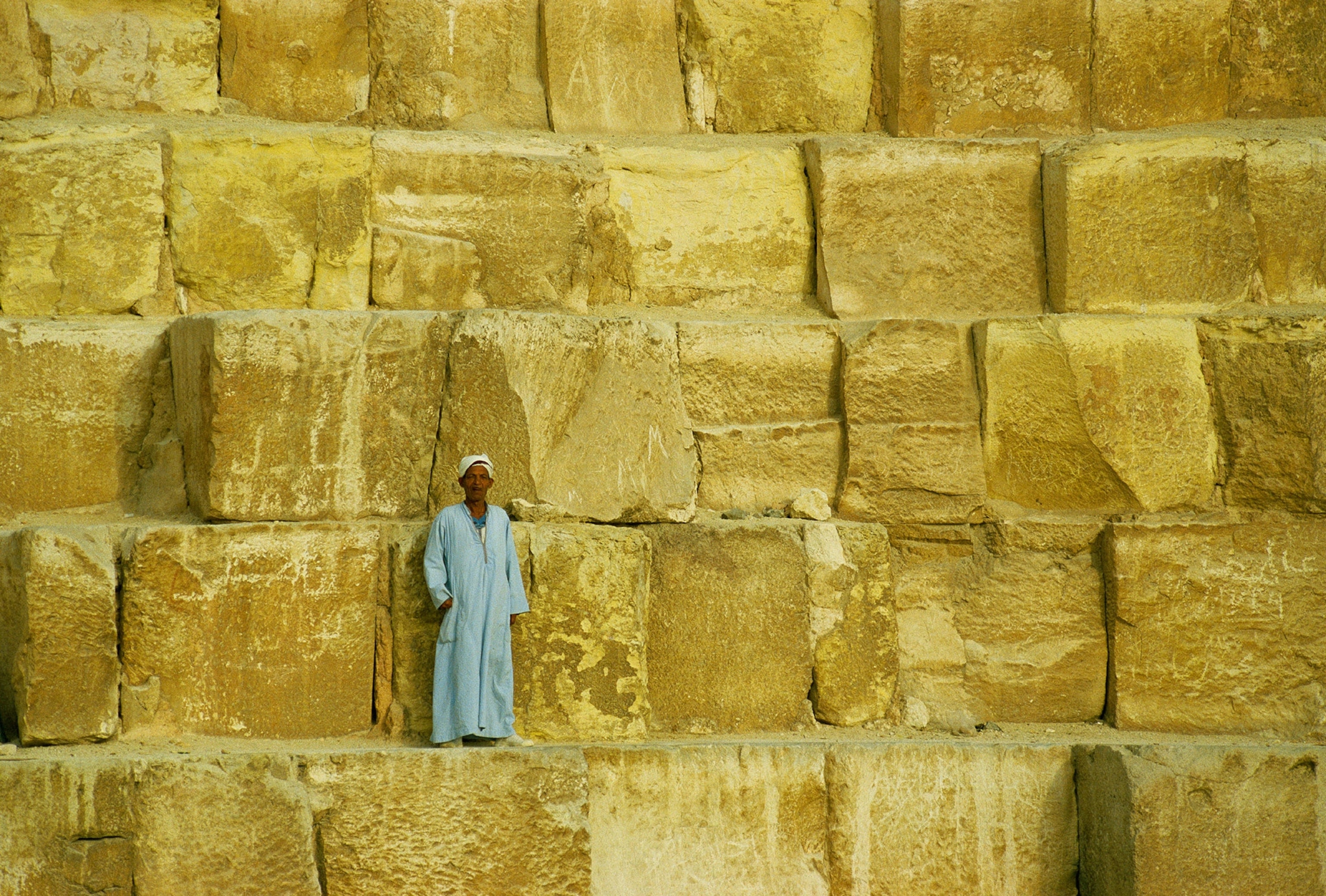 stone building blocks of the Great Pyramid
