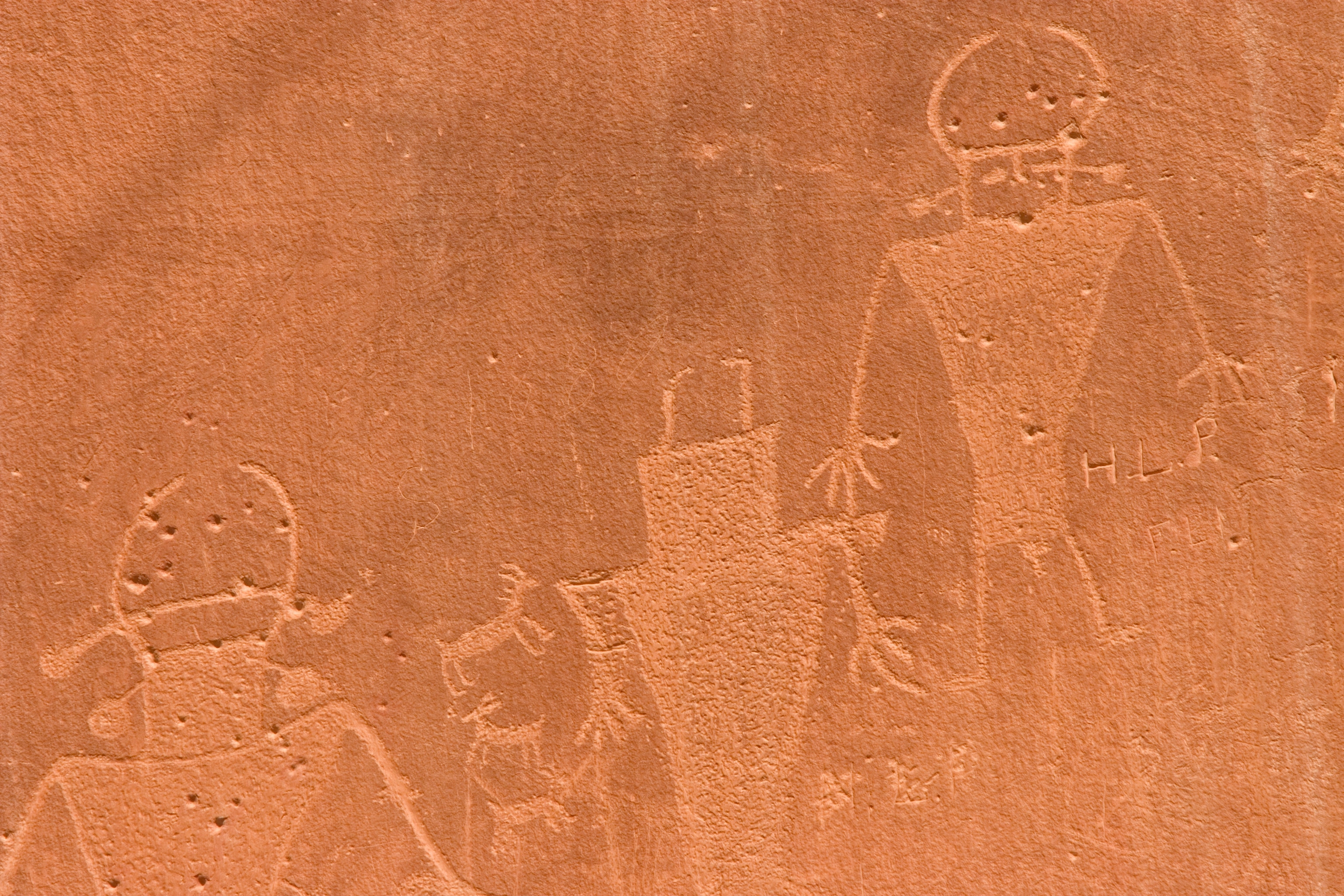 Native American petroglyphs in the Fruita area of Capitol Reef National Park, Utah.