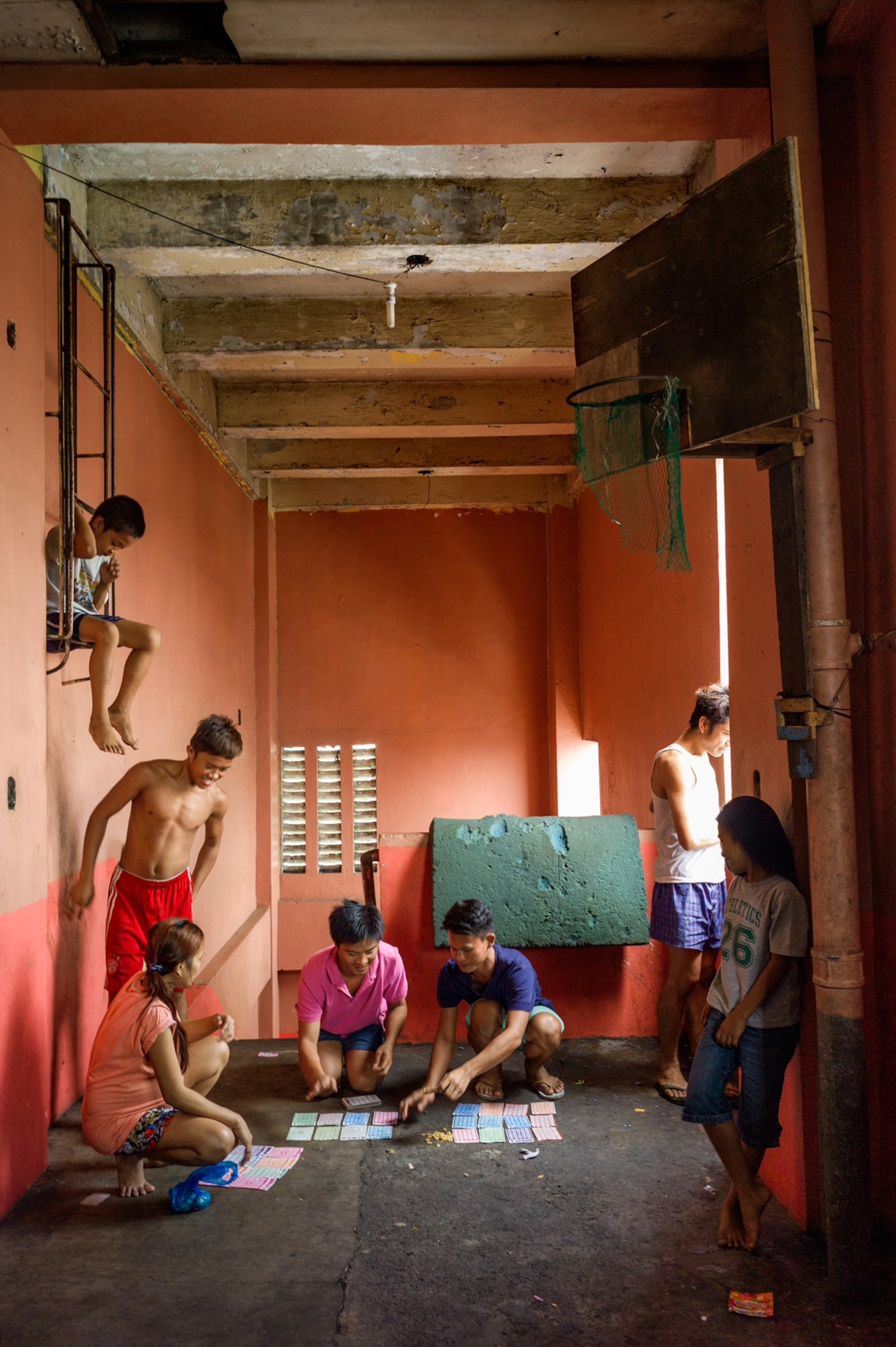 a group of men playing cards