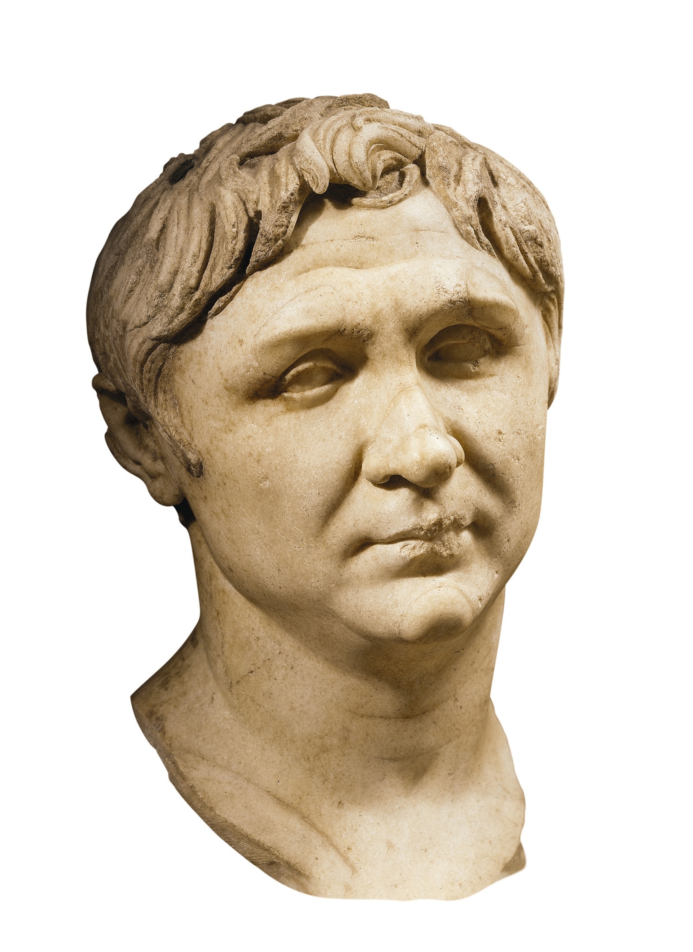 A Claudian-era marble copy of the original bust of Pompey.