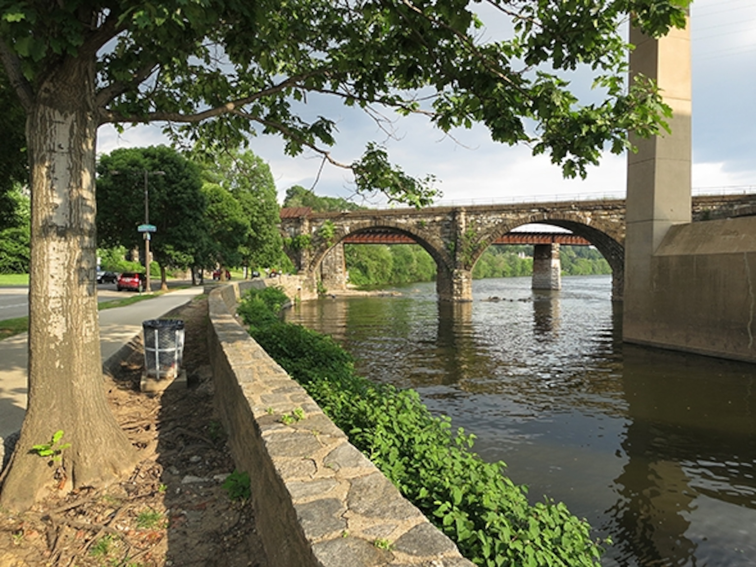 The Schuylkill River running through Fairmount Park (Photograph by Robert Reid)