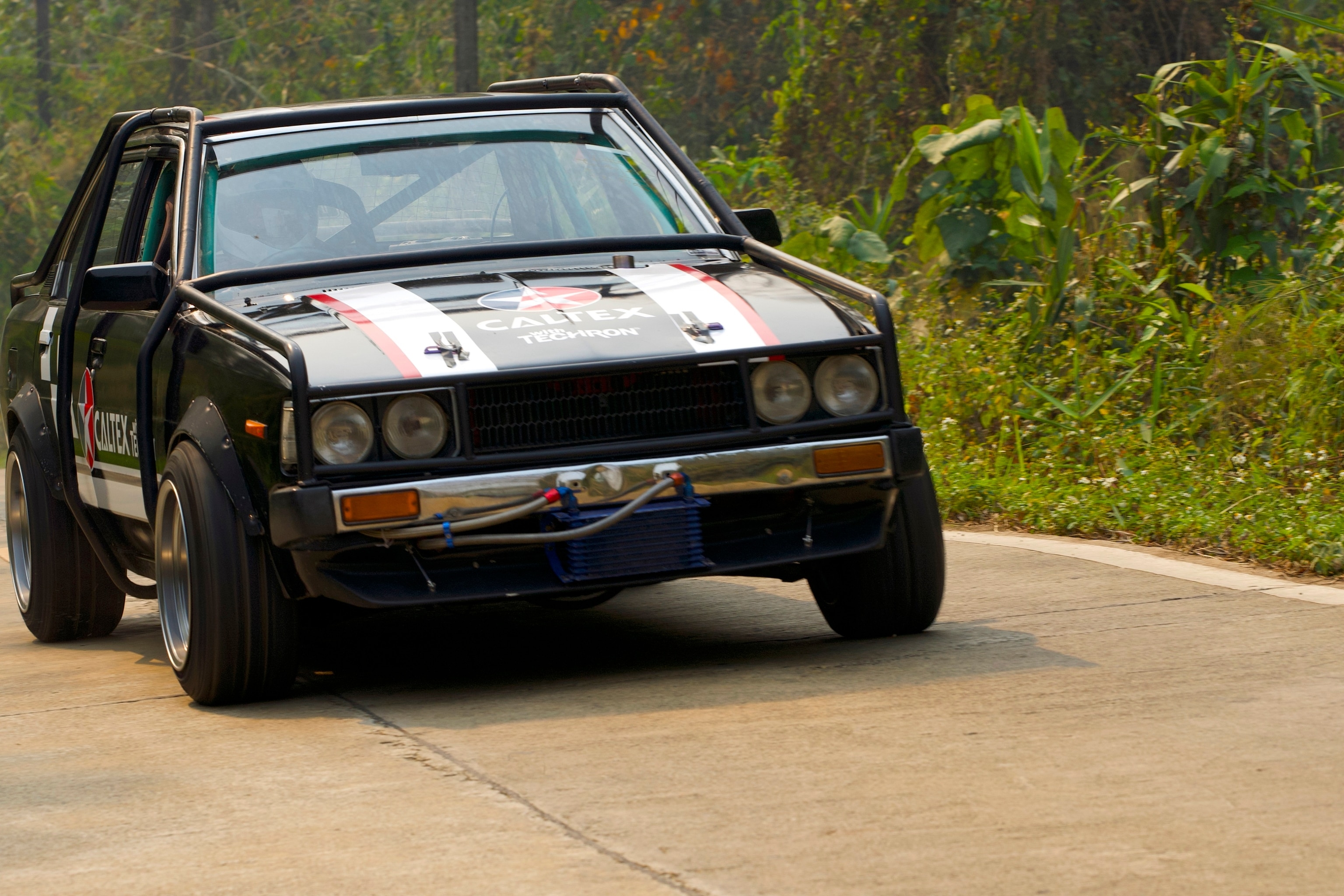 KC Montero practicing for the fastest ascent of Doi Chang mountain.