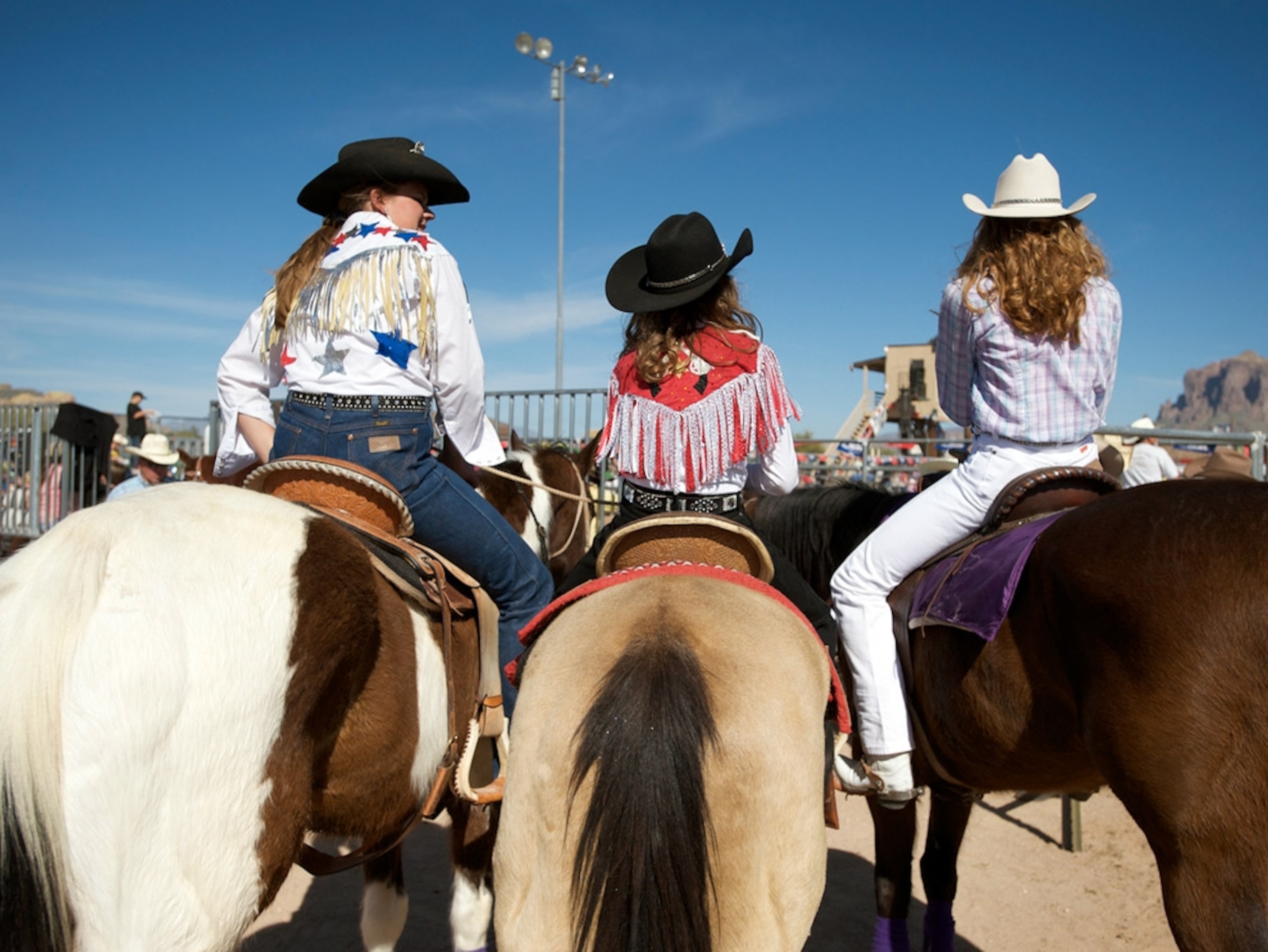 Girls on horseback