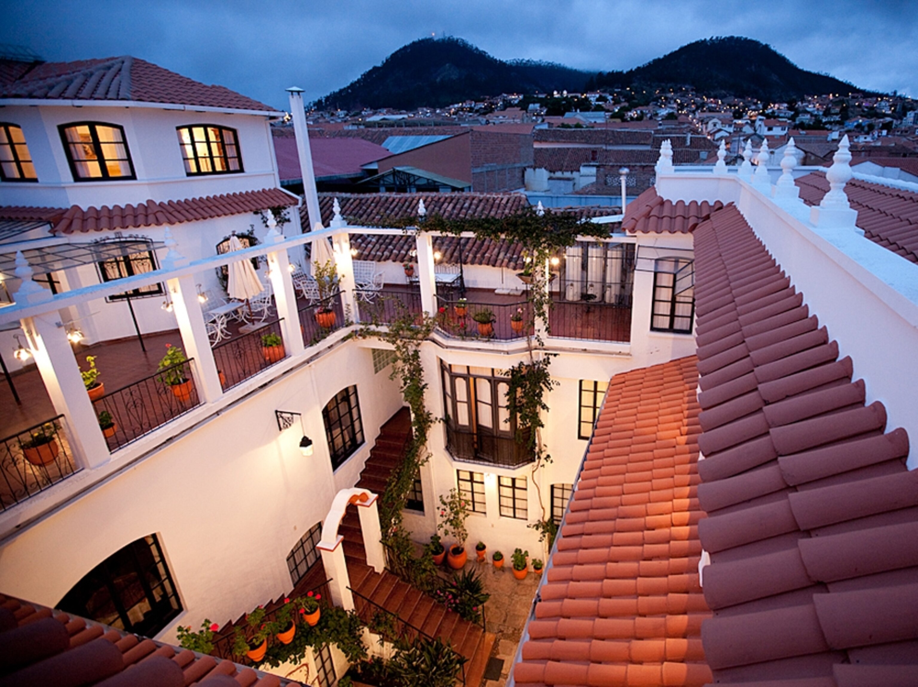 Hostal su Merced courtyard