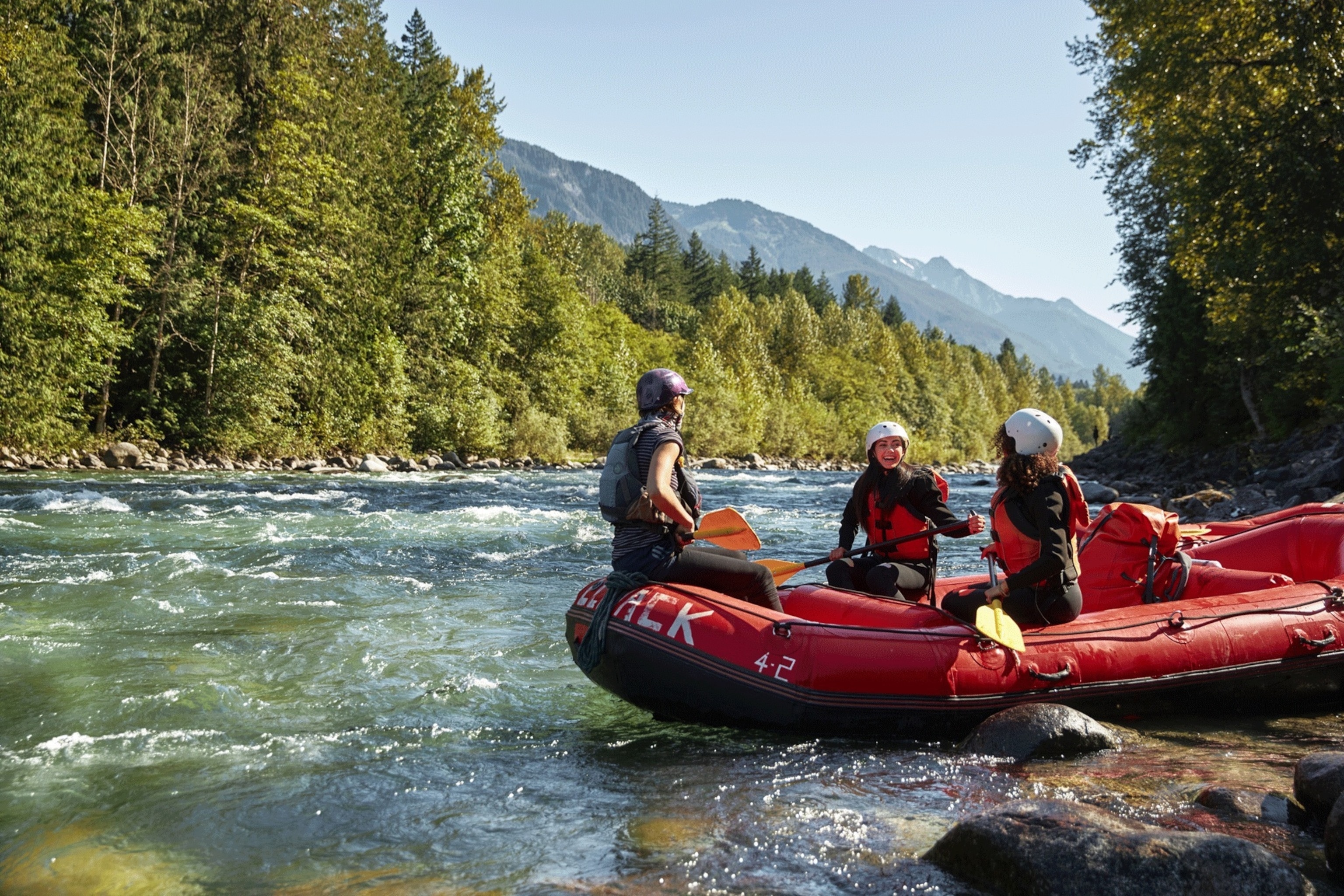 Rafting on the Vedder River in Chilliwack