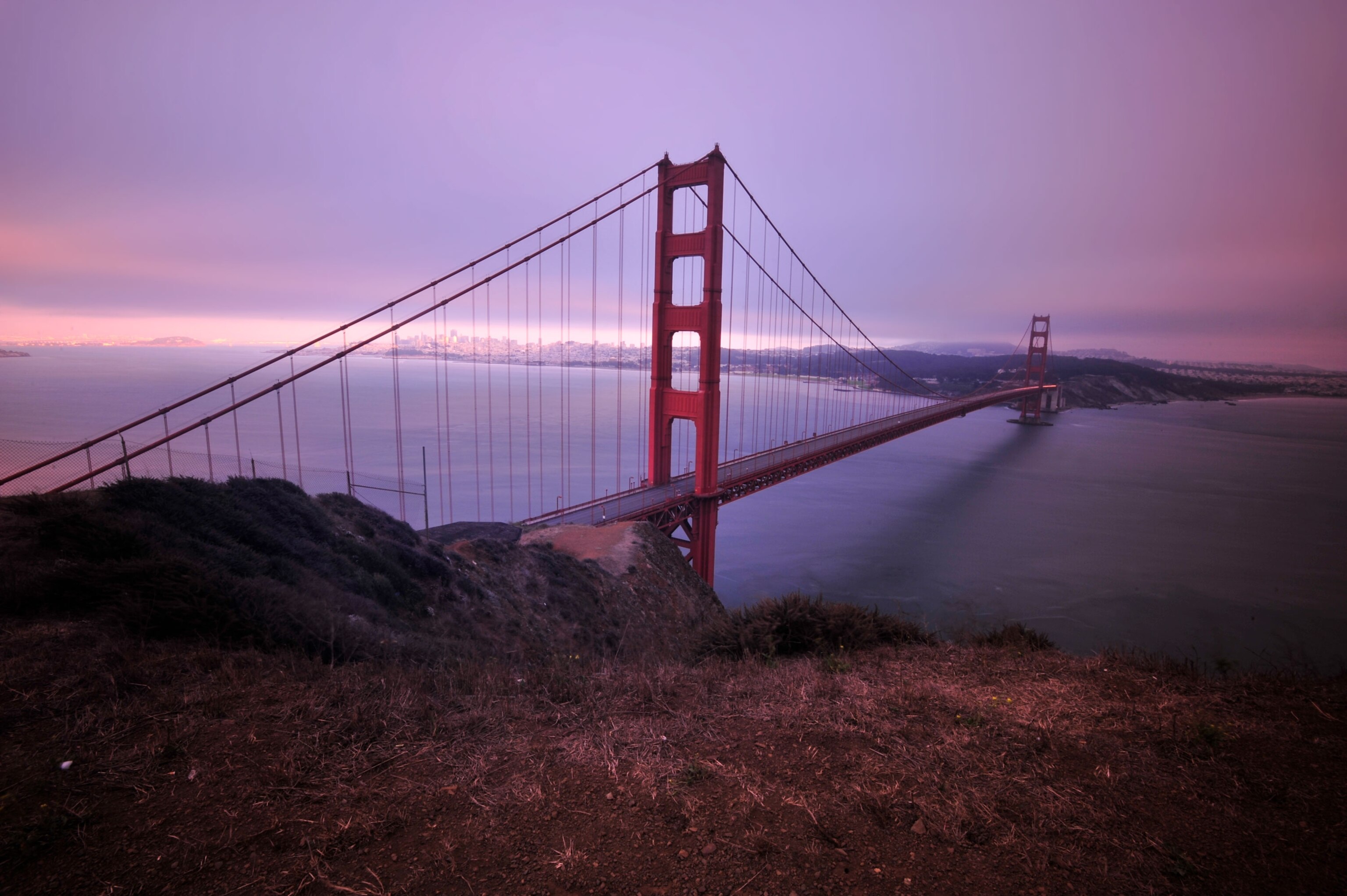 the Golden Gate Bridge in San Francisco, California
